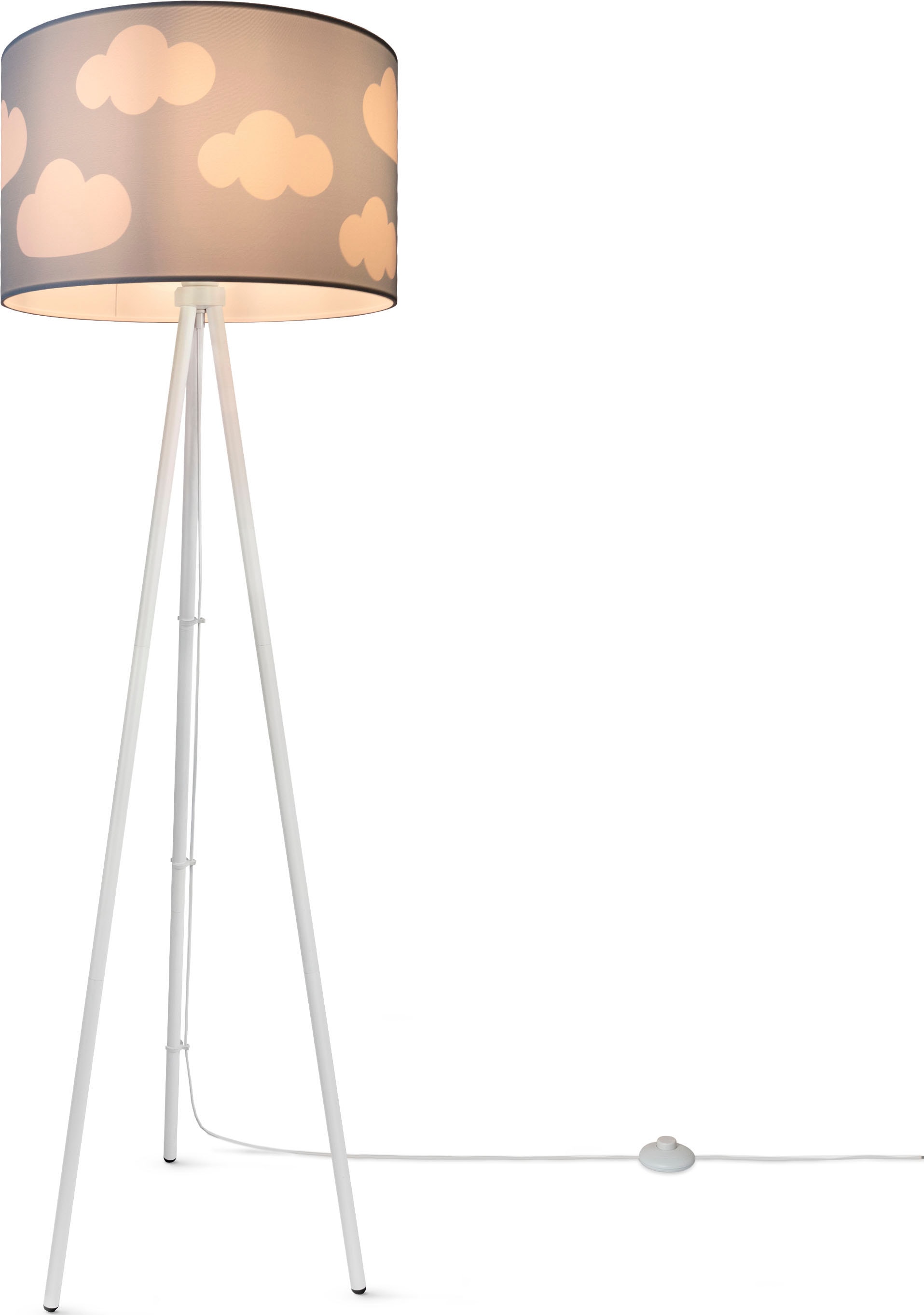 Paco Home Stehlampe »Trina Cosmo«, Stehlampe Kinderzimmer Stoff Lampenschirm  Spielzimmer Wolken Pastell online kaufen | mit 3 Jahren XXL Garantie