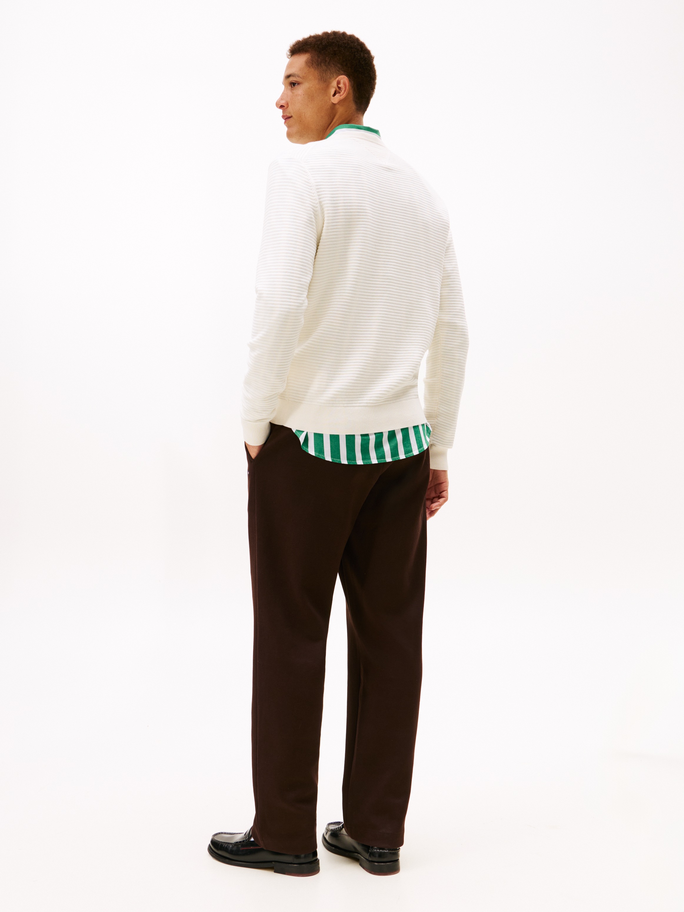 Tommy Hilfiger Rundhalspullover »SEASONAL STRUCTURE« mit Struktur, Rundhals, regular fit