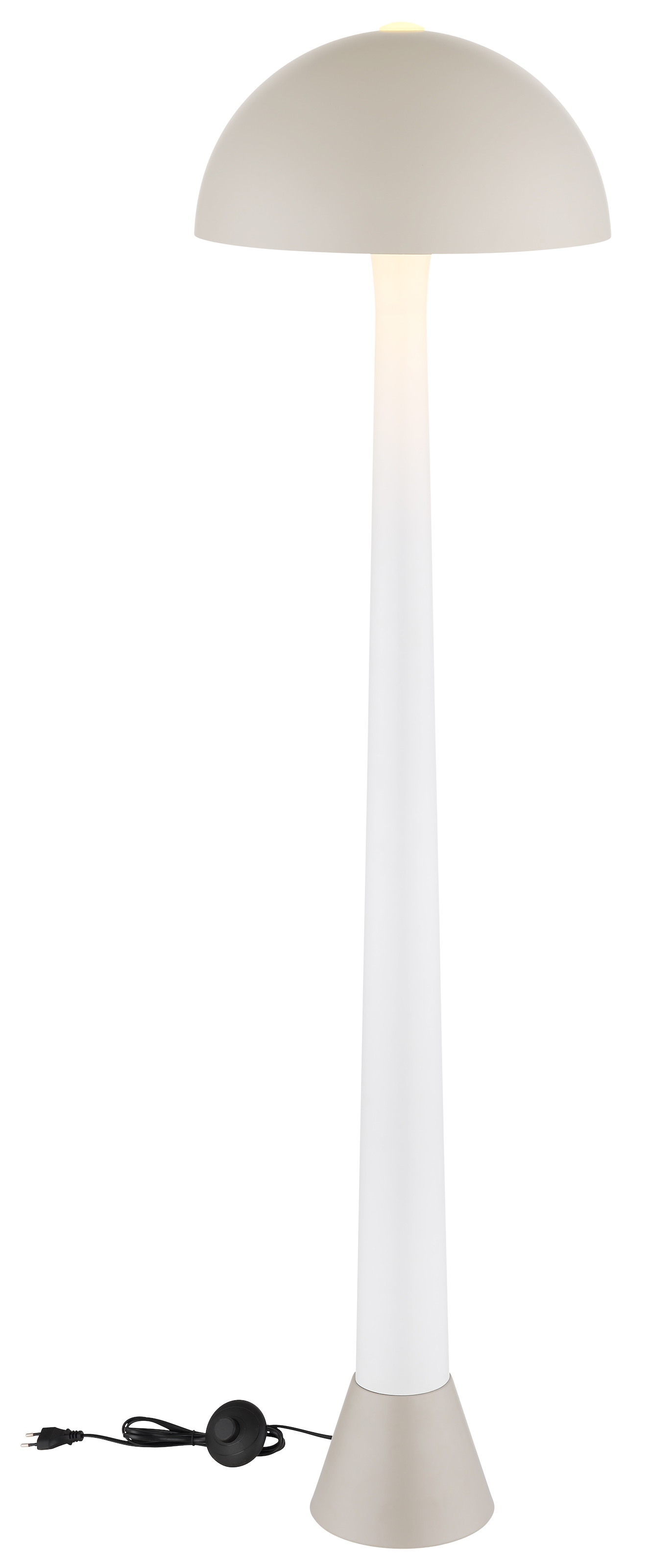 GLOBO LIGHTING Stehlampe »MERLIN« E27 1 Stk. warmweiß - kaltweiß Stehlampe mit Pilzschirm
