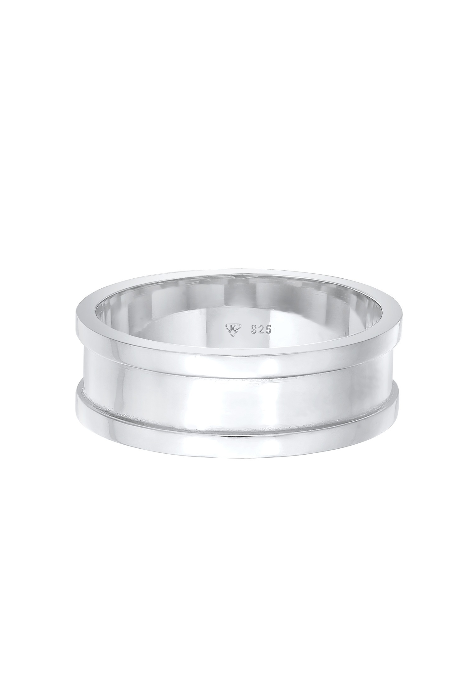 Kuzzoi Silberring »Ring Bandring Maskulin Zeitlos 925 Silber«
