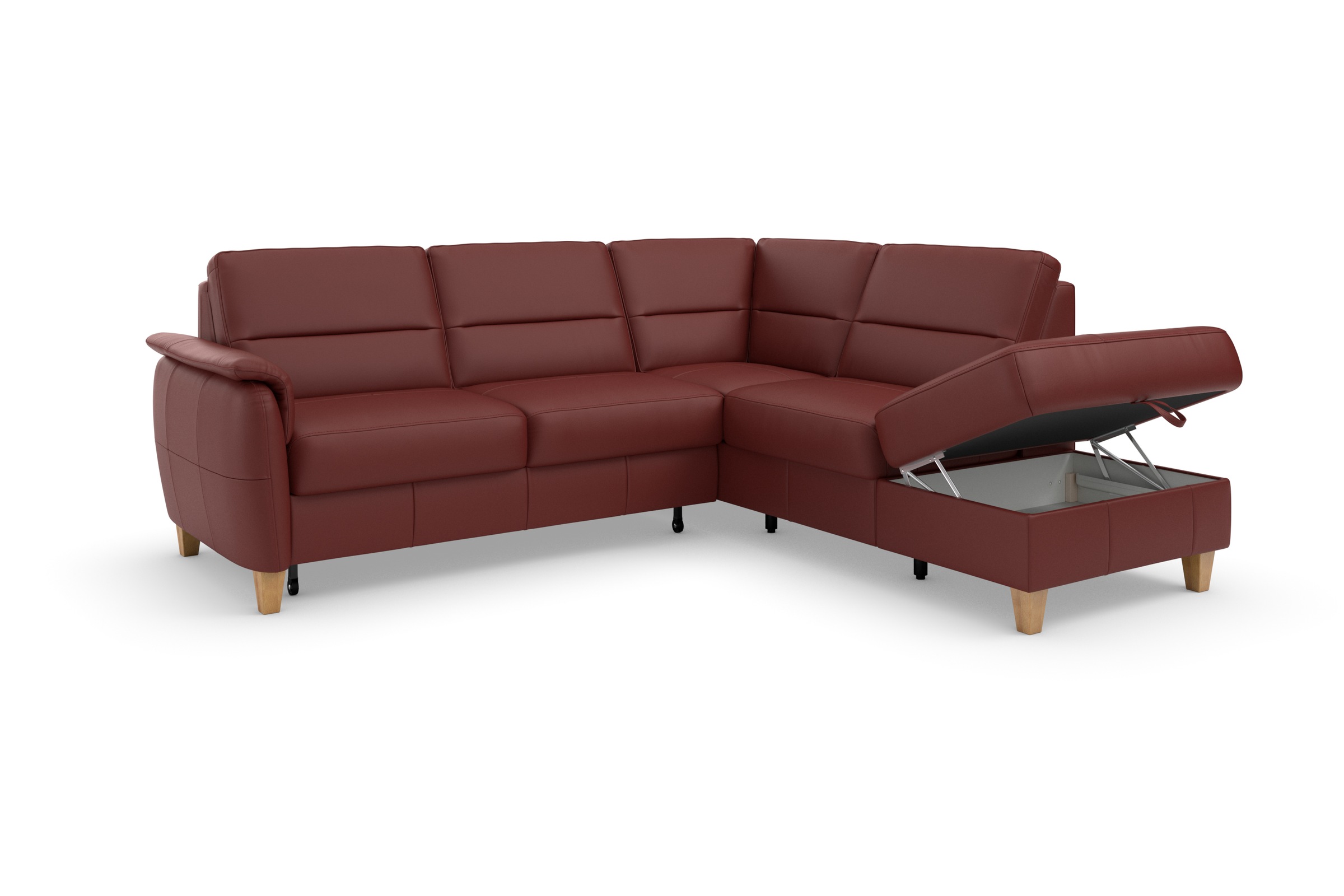 Home affaire Ecksofa »Palmera L-Form«, Federkern, wahlweise mit Bettfunktion und mit/ohne Stauraum