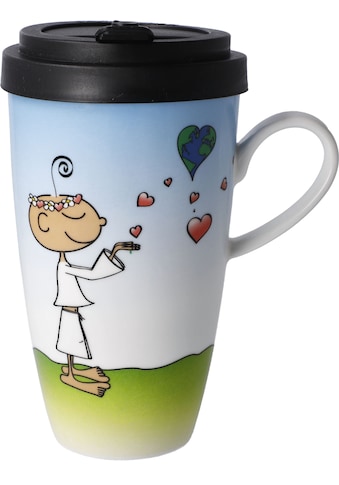 Goebel Coffee-to-go-Becher »Der kleine Yogi - "Life is beautiful"«, aus Porzellan mit... kaufen