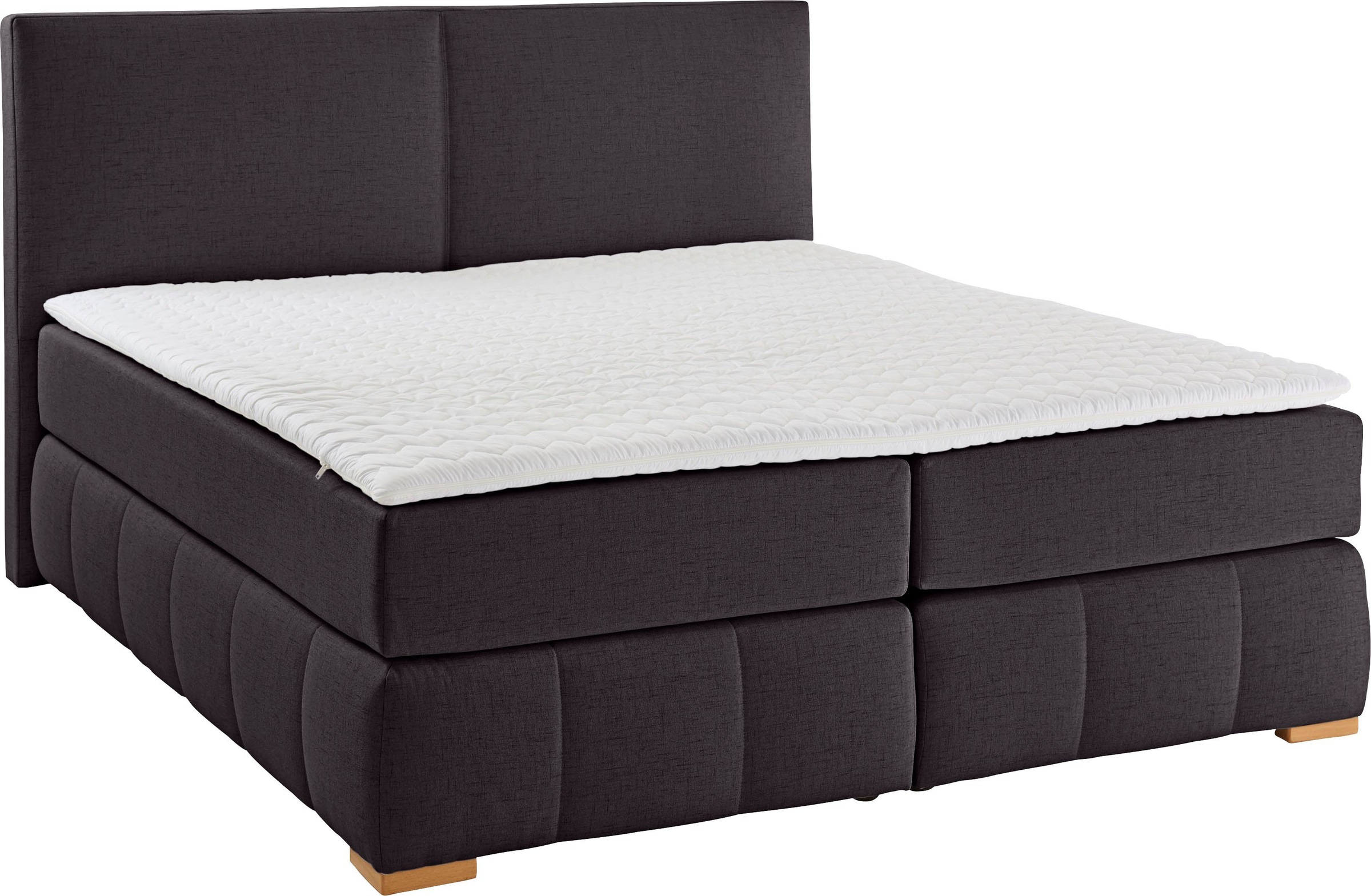 Guido Maria Kretschmer Home&Living Boxspringbett »Wehma«, inkl. Topper in 3 verschiedenen Matratzen, auch in Samtstoff