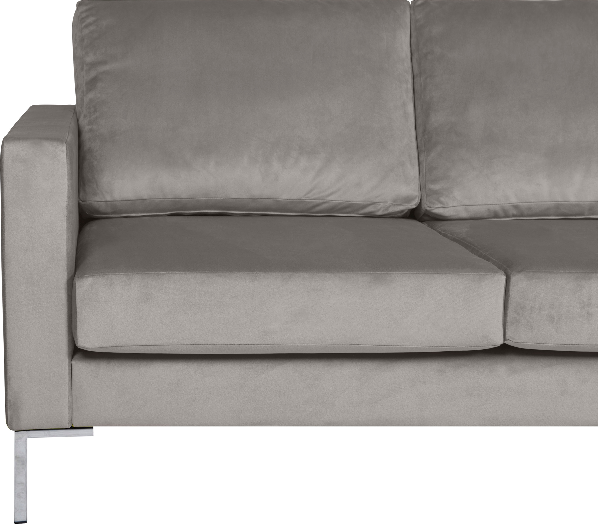 Alte Gerberei Ecksofa »Velina, L-Form«, mit Metall-Winkelfüßen, Breite 209 cm