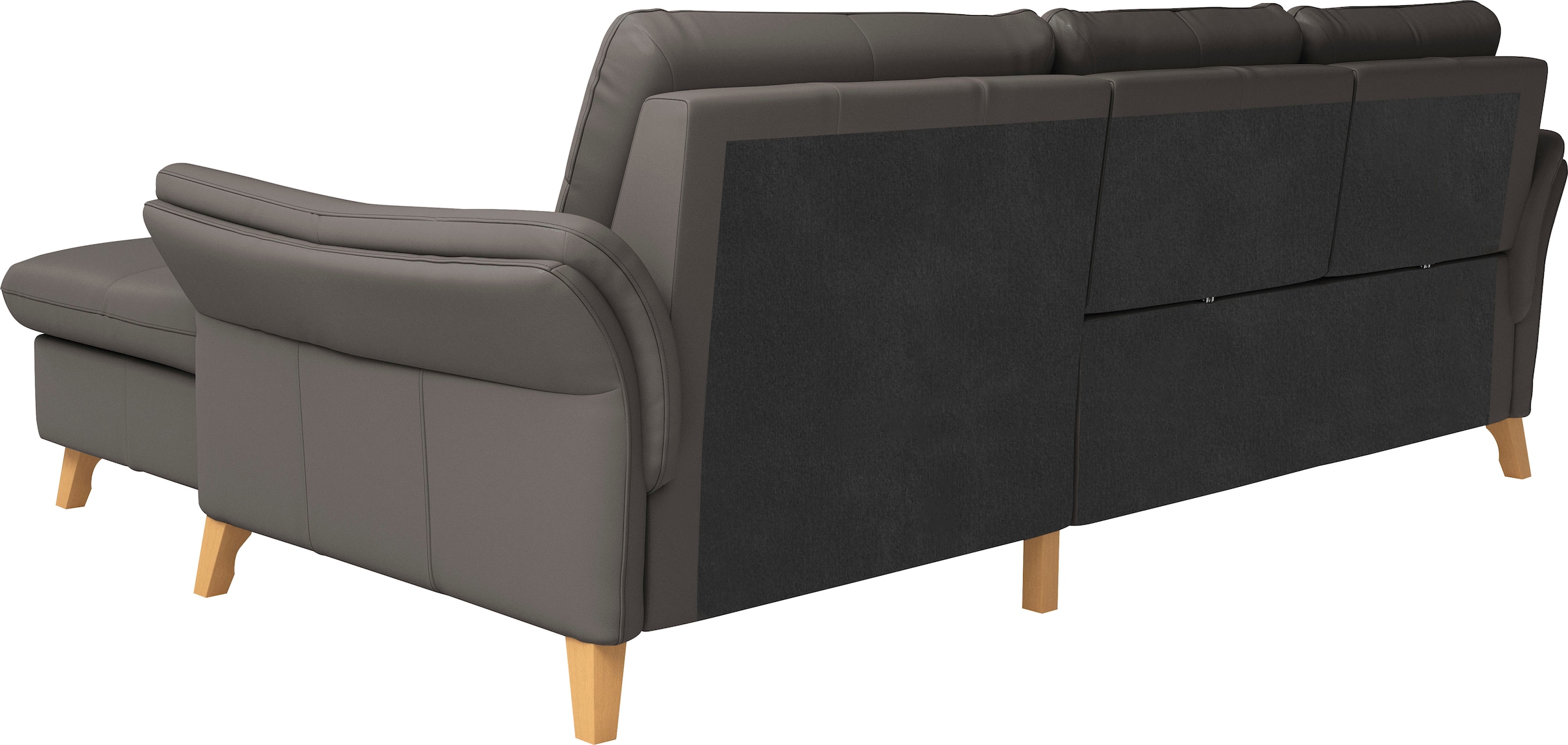 sit&more Ecksofa »Göteborg«, Sitztiefenverstellung und Federkern, wahlweise mit Bettfunktion