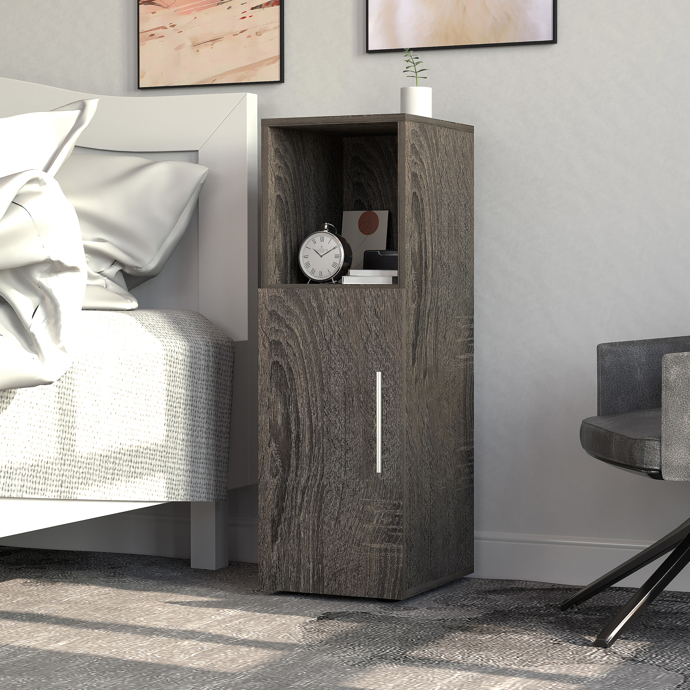 VCM Nachttisch »Holz Nachttisch Beistellmöbel Seitenschrank Narila«