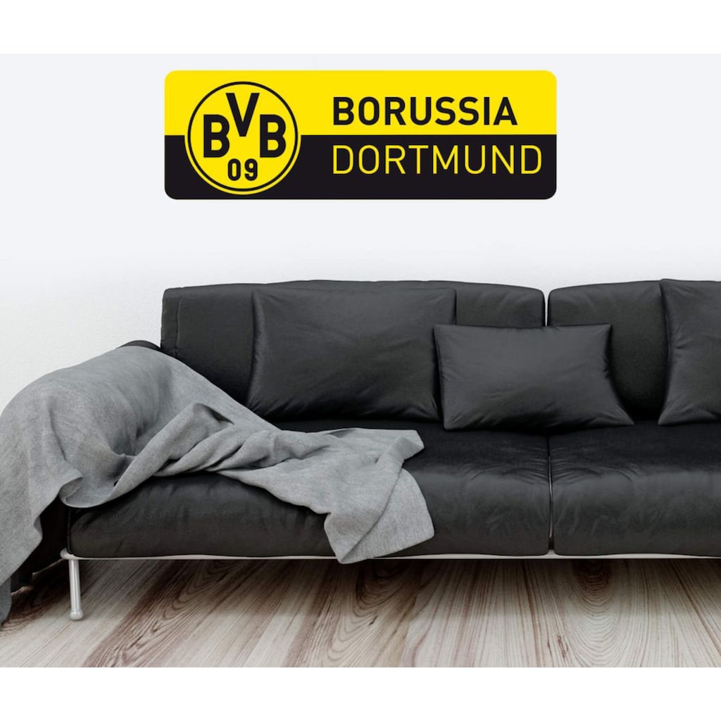 Wall-Art Wandtattoo »Fußball BVB 09 Logo Banner«, (1 St.)