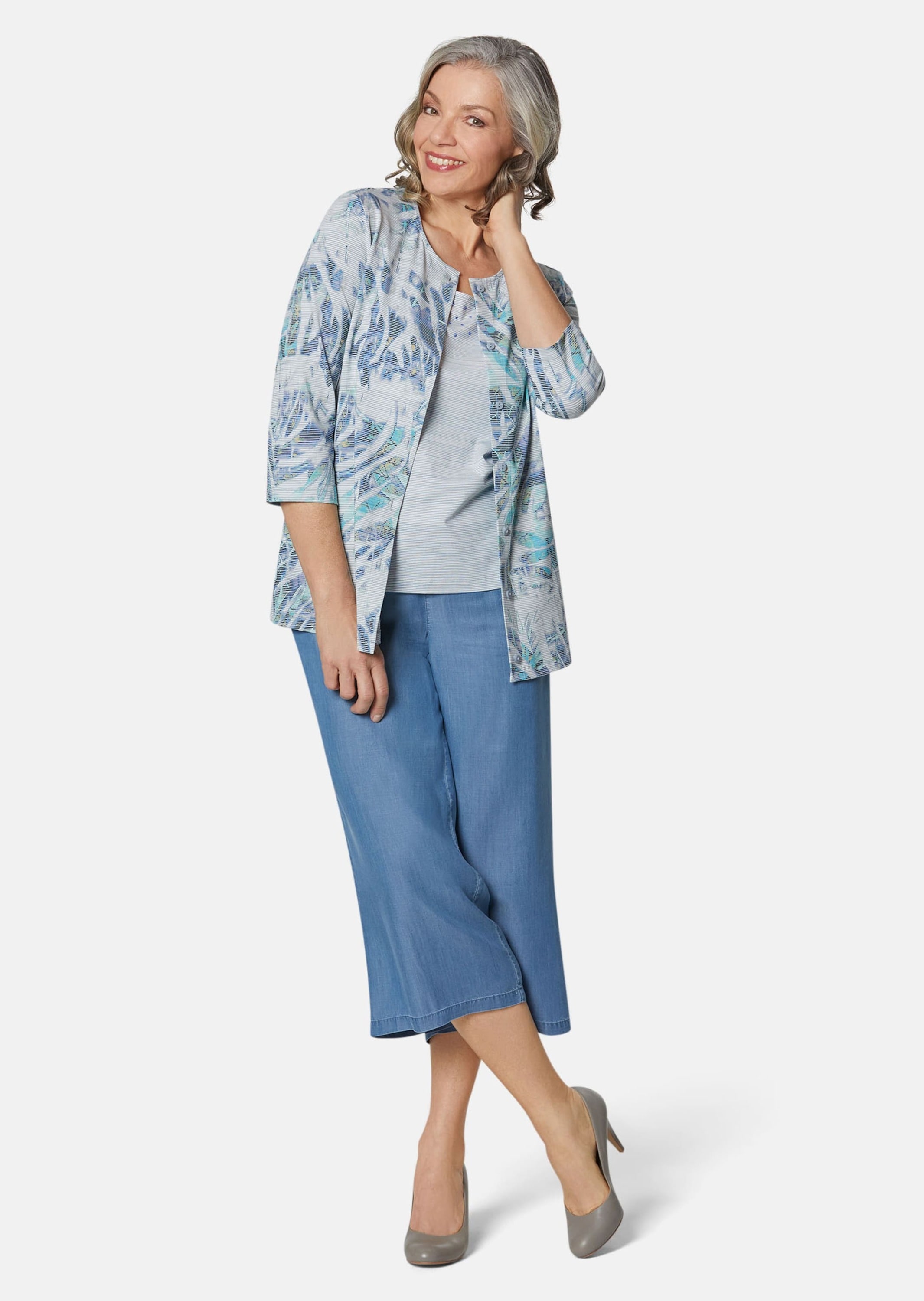 GOLDNER 2-in-1-Shirt »Set aus Shirtjacke und Top«