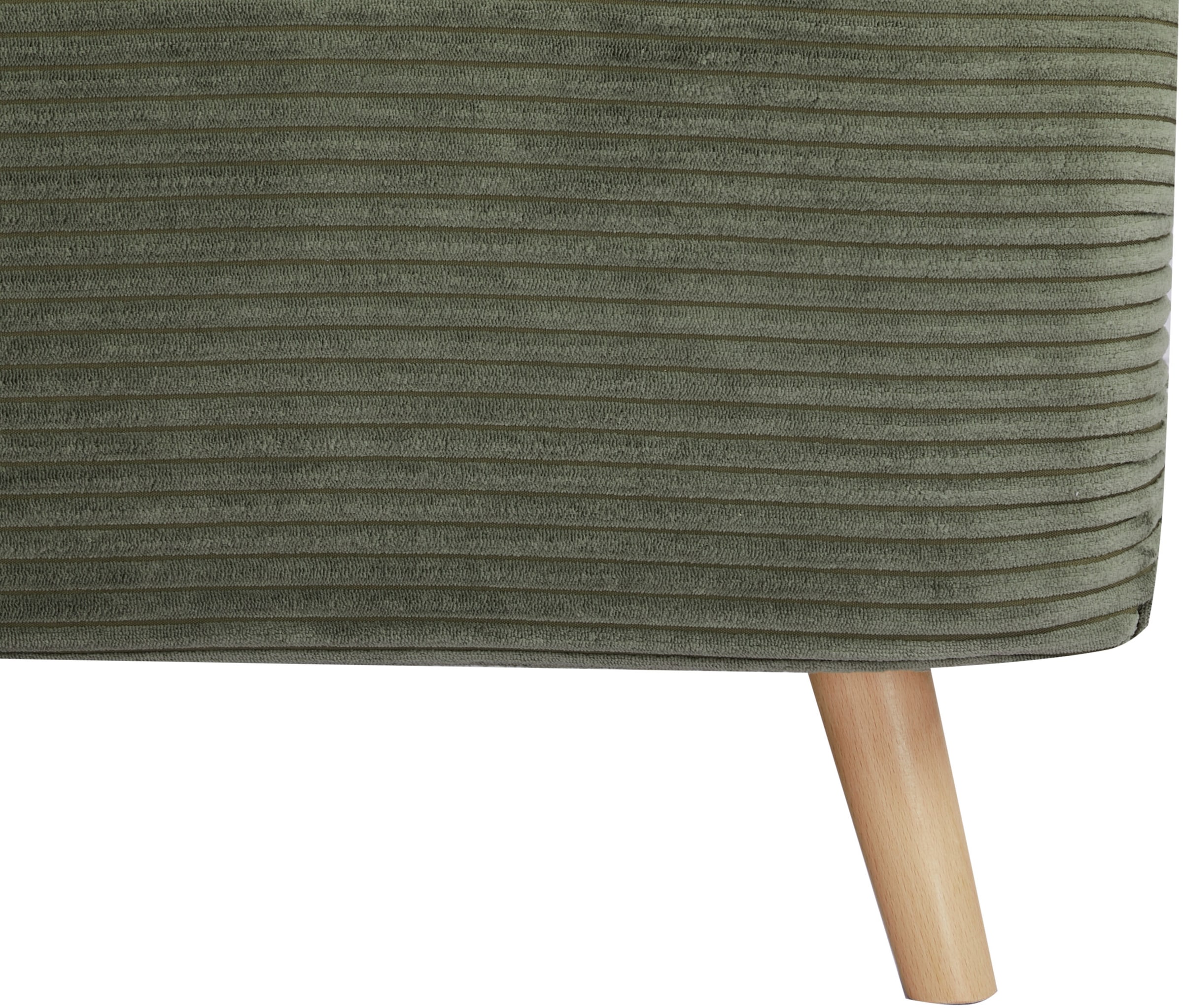 Home affaire Schlafsofa »AINSLEY 140 cm -2-Sitzer, verstellbare Rückenlehne« wandelbar zum Gästebett, Relaxsofa, Webstoff u. Cord-Bezug