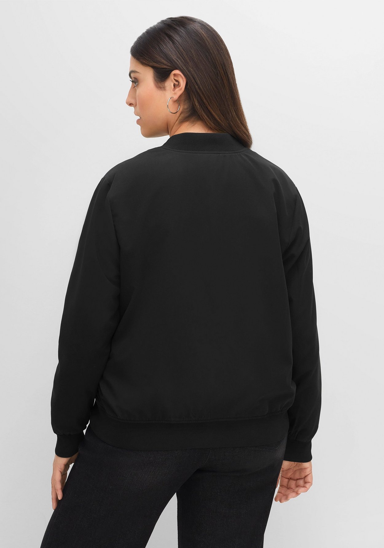 Sheego Blouson »Blouson mit Rippbündchen und Reißverschluss«