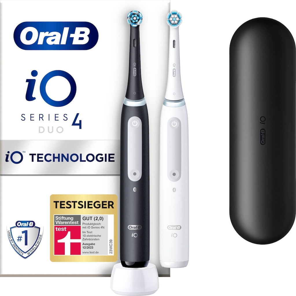 Oral-B Elektrische Zahnbürste »iO 4 Duopack«, 2 St. Aufsteckbürsten