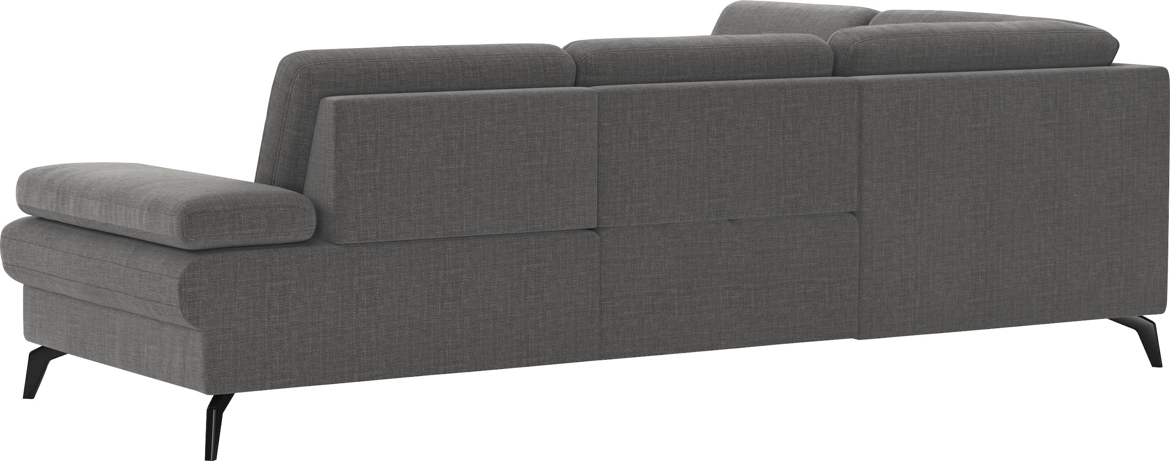 sit&more Ecksofa »Morris L-Form, inkl. Sitztiefenverstellung«, wahlweise mit Armteilverstellung, Bettfunktion & Bettkasten