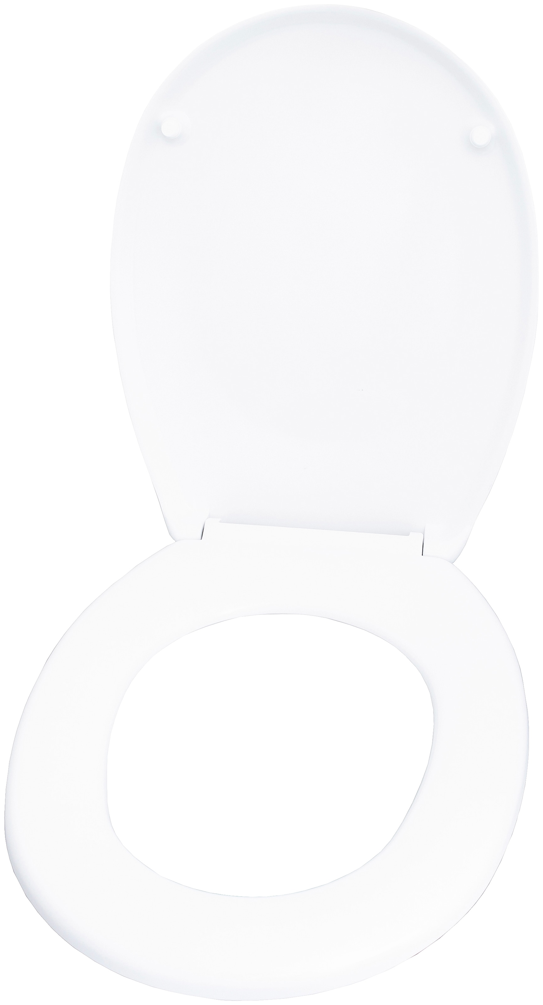 CORNAT WC-Sitz »Klassisch weißer Look - Pflegeleichter Duroplast« Schlichtes Design passt in jedes Badezimmer / Toilettensitz