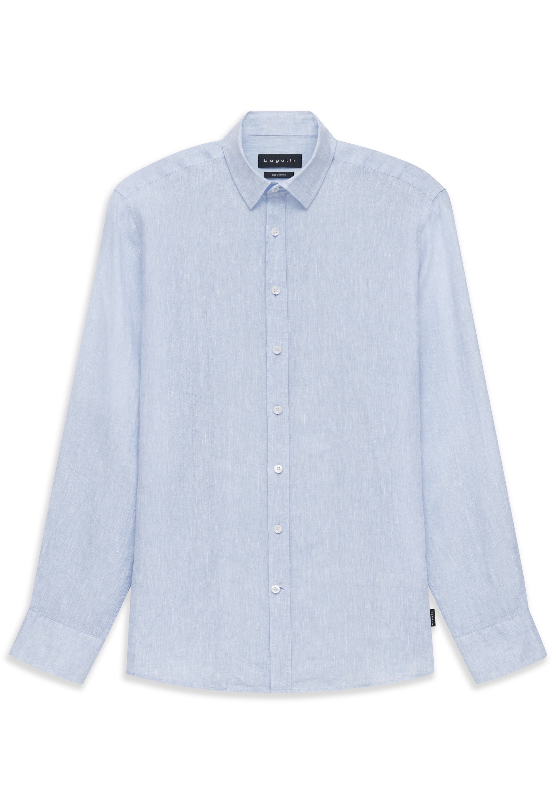 bugatti Leinenhemd »Modern Fit« mit Kentkragen