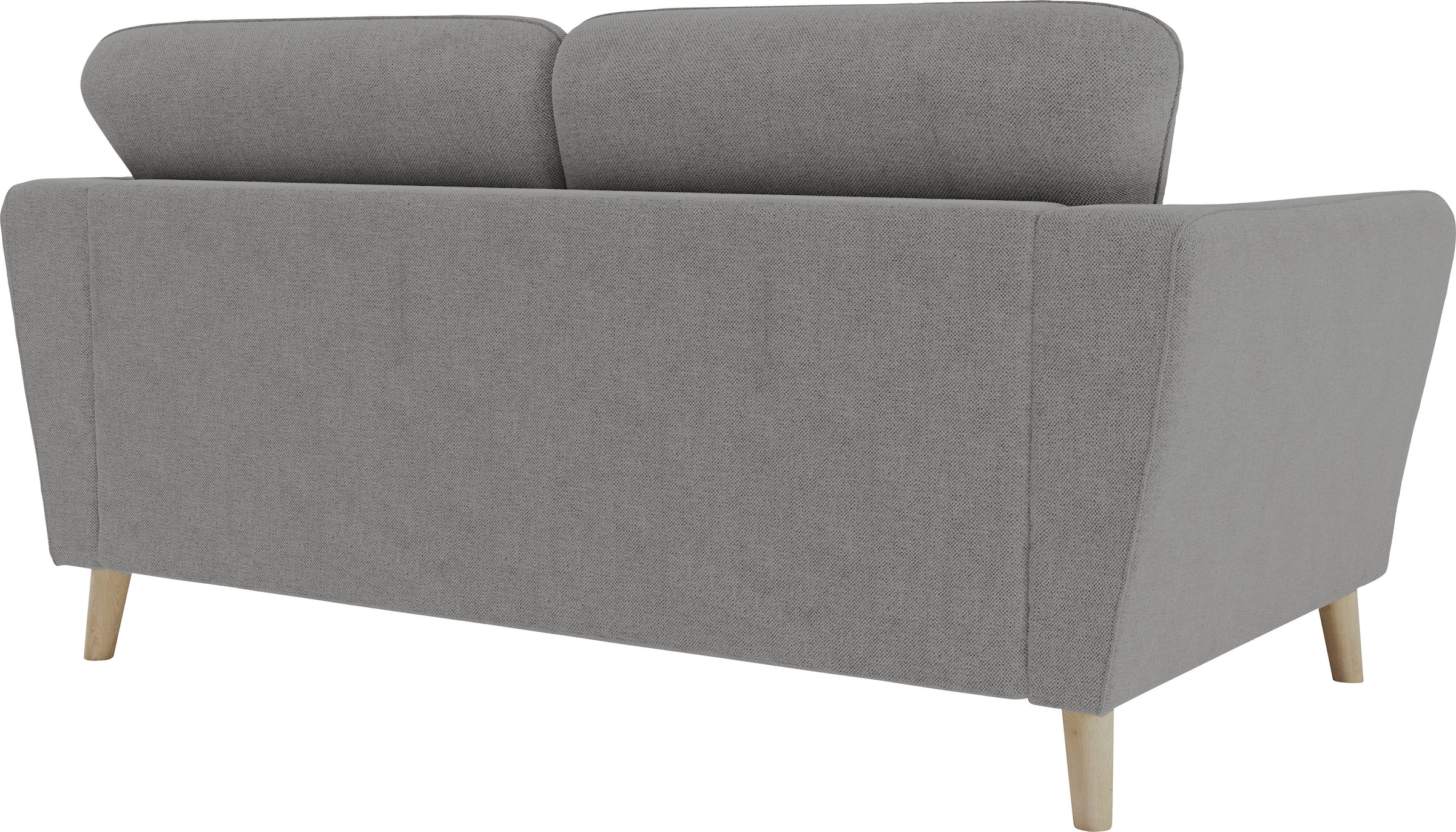 Home affaire »MARSEILLE Kompaktsofa 170 cm, Cord, Flachgewebe, Struktur, Webstoff« Massivholzbeine Eiche, Landhausstil, Wellenunterfederung