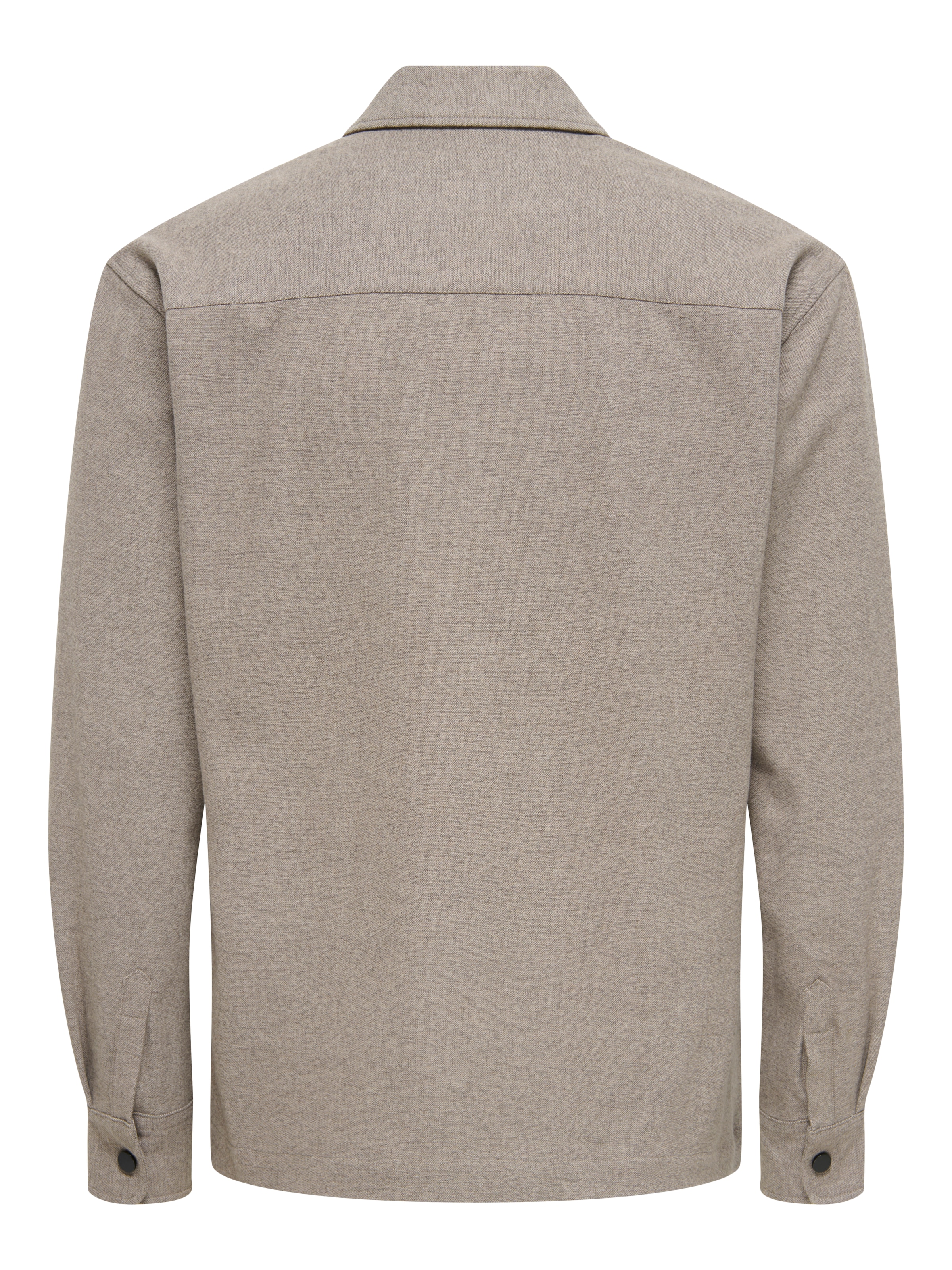 ONLY & SONS Langarmhemd »ONSMARK BRUSHED 0353 OVERSHIRT« Materialmix, regular fit