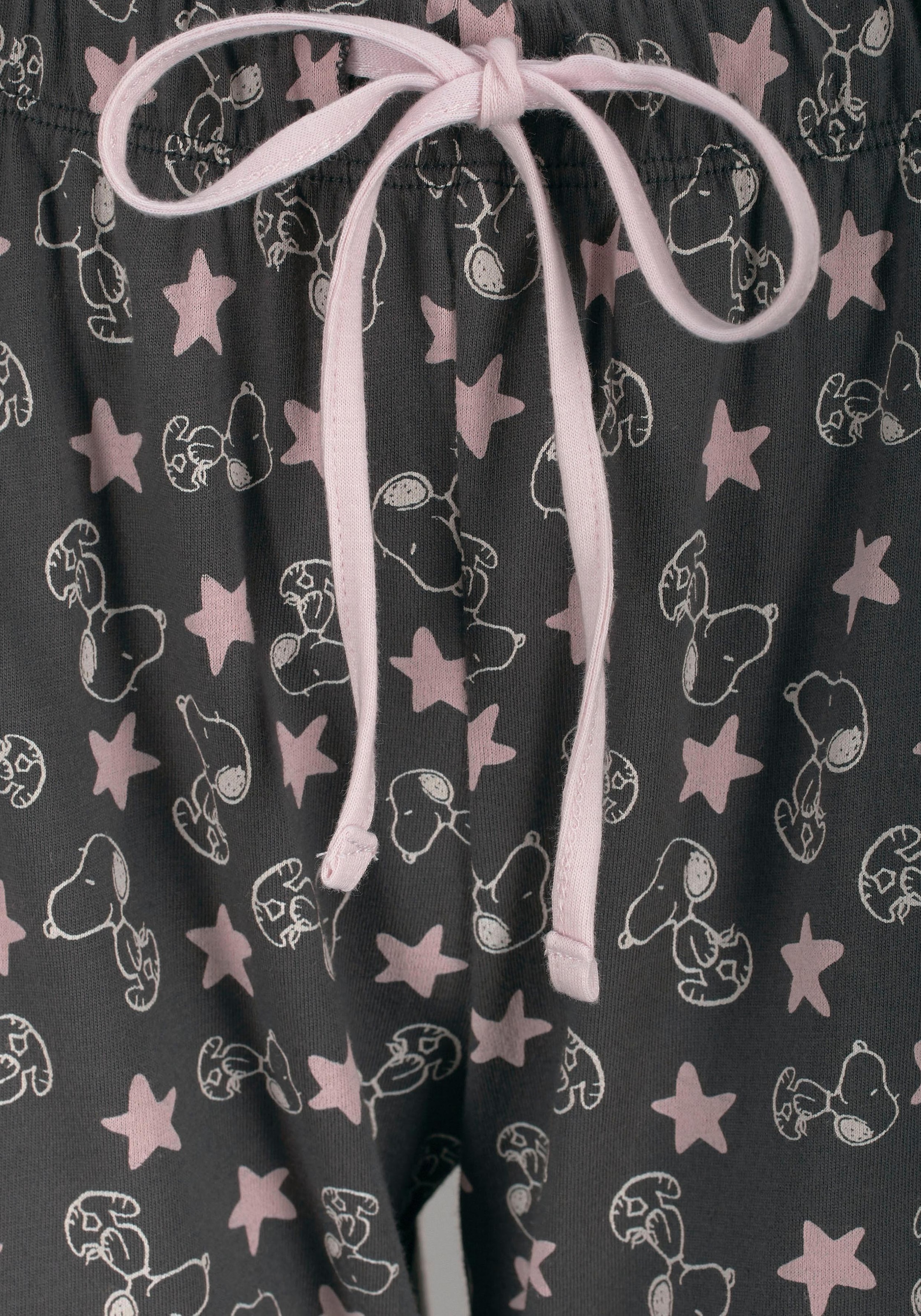 tlg., (2 bei im langer in Stück), Snoopy-Design niedlichen Peanuts ♕ 1 Form Pyjama,