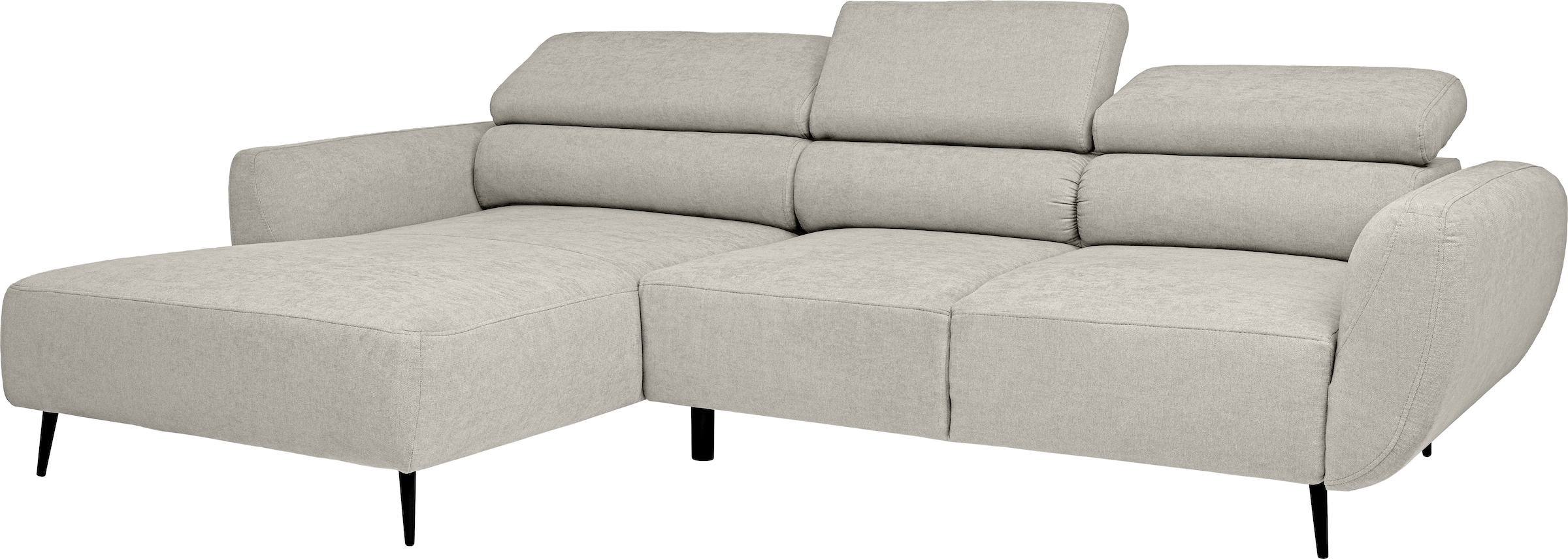 WERK2 Ecksofa »Alisson, mit elektrischer Sitztiefenverstellung, L-Form, Breite 277 cm« Alisson – flexibler Komfort mit modernem Design und smarten Details.