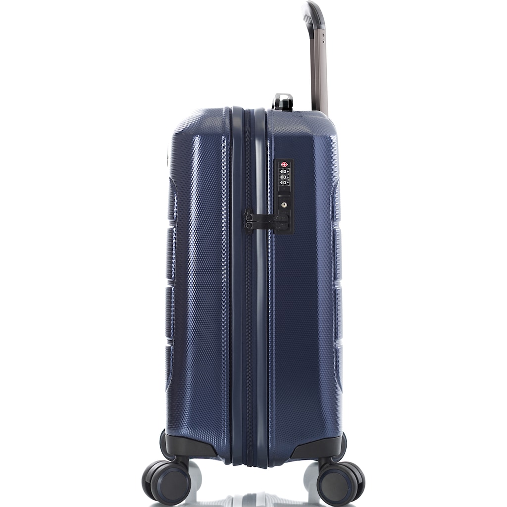 Heys Hartschalen-Trolley »Eco Case, 53 cm, Navy Blau«, 4 Rollen