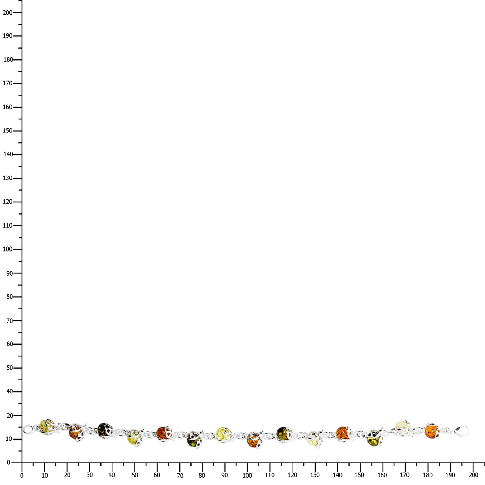 OSTSEE-SCHMUCK Armband »- Marienkäfer - Silber 925/000 - Bernstein«