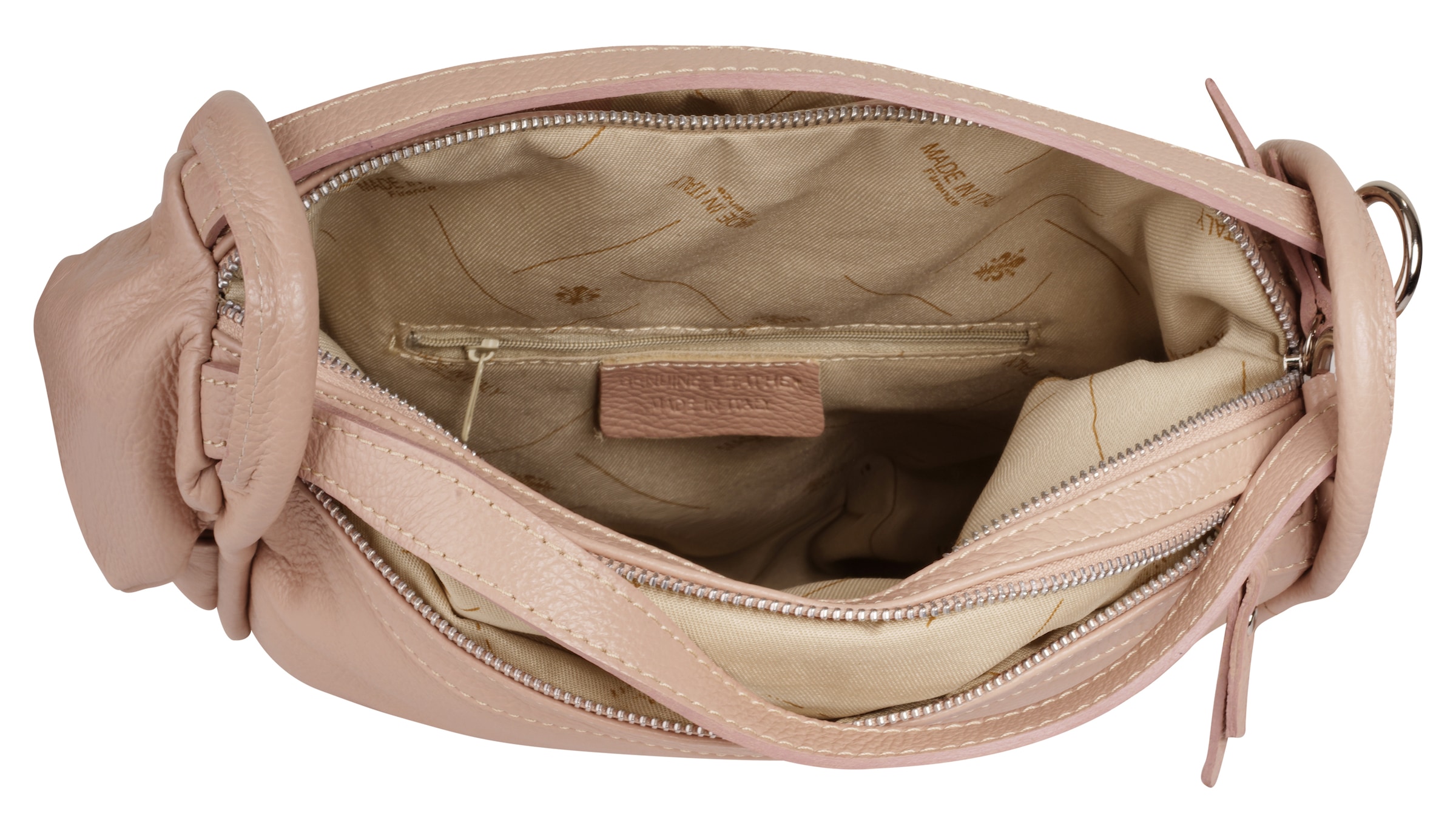 X-Zone Cityrucksack, echt Leder, Made in Italy