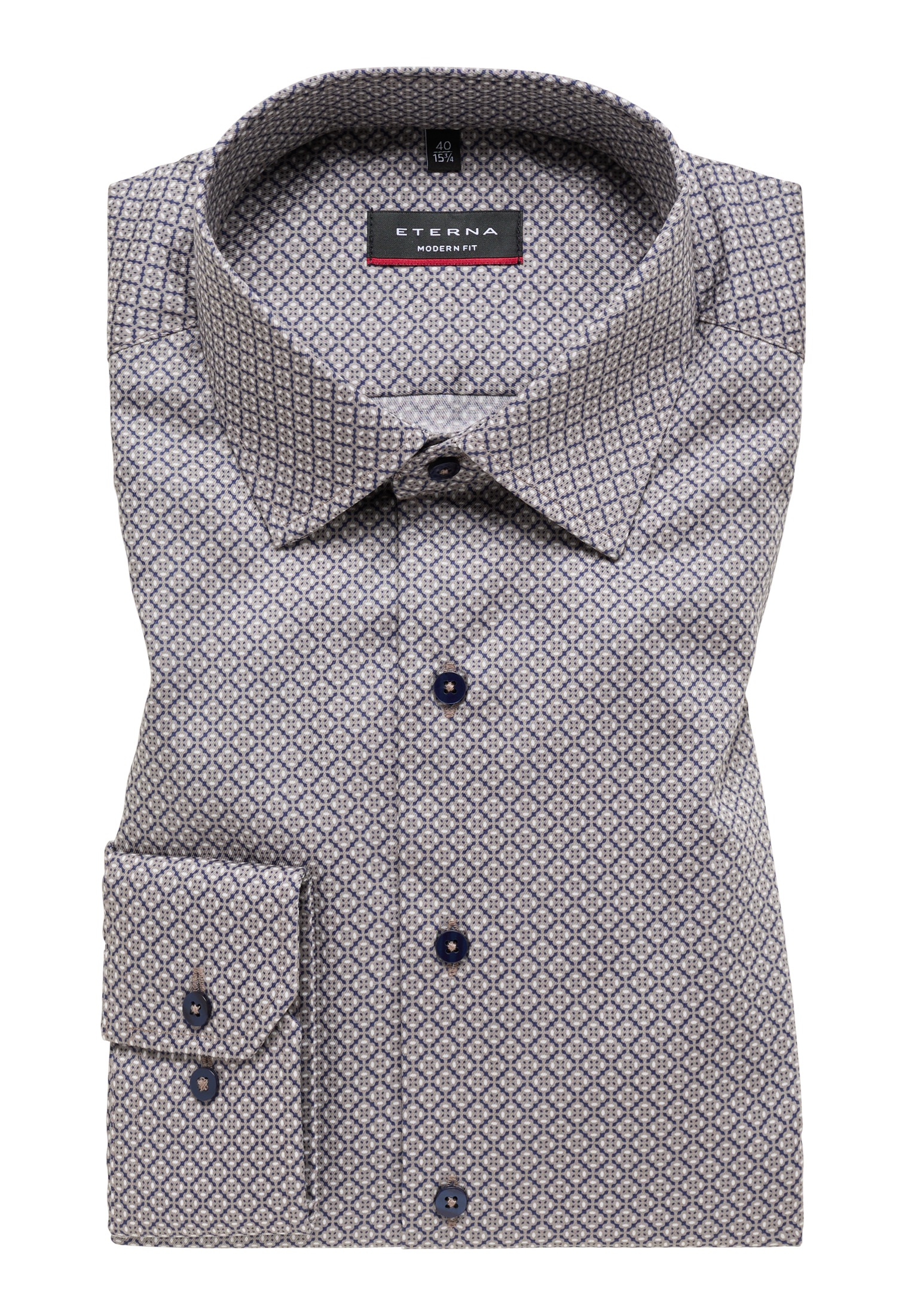 Eterna Langarmhemd »MODERN FIT« NON IRON (bügelfrei)