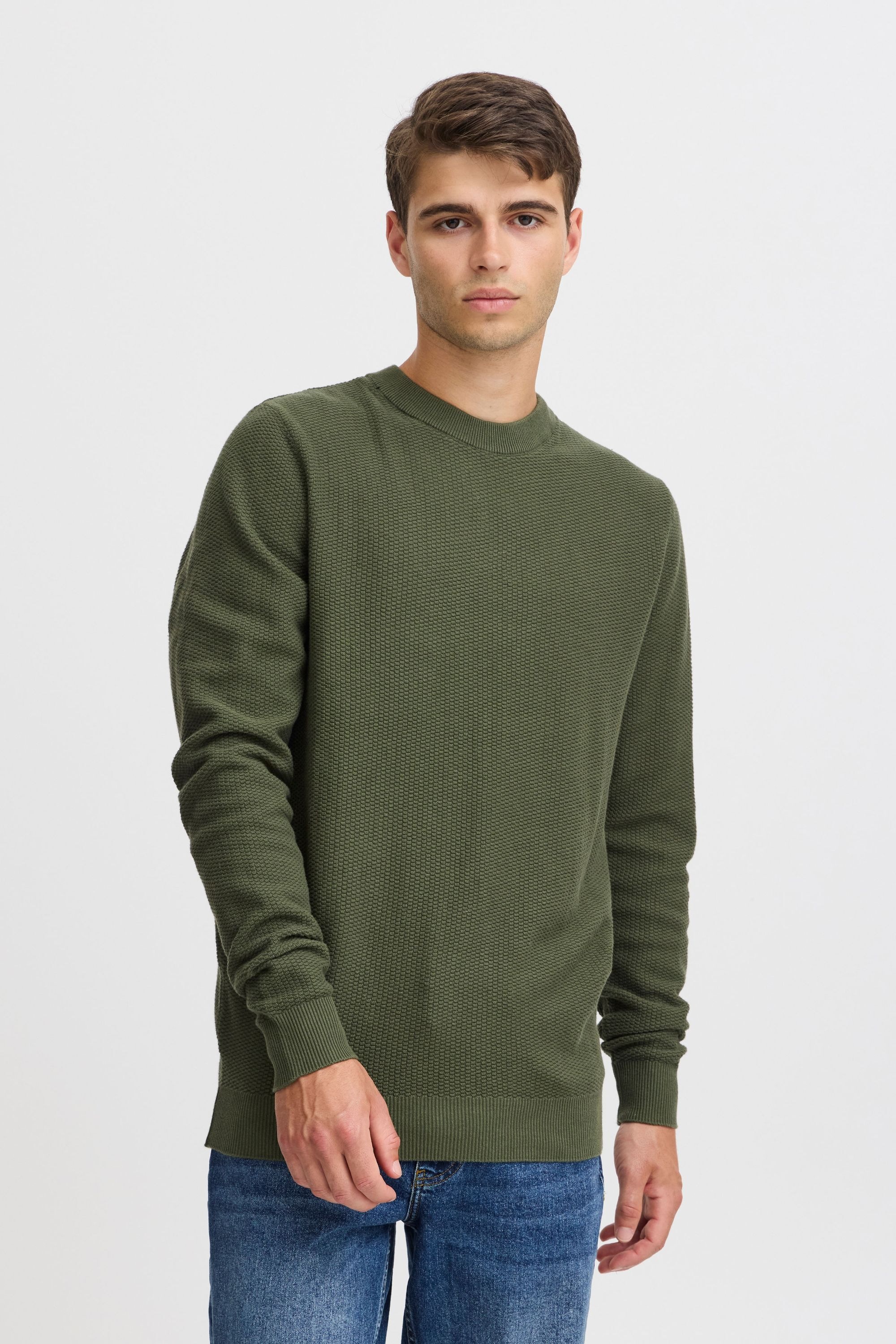 Casual Friday Strickfleece-Pullover »Strickpullover CFKARL 0160 structured crew neck knit«