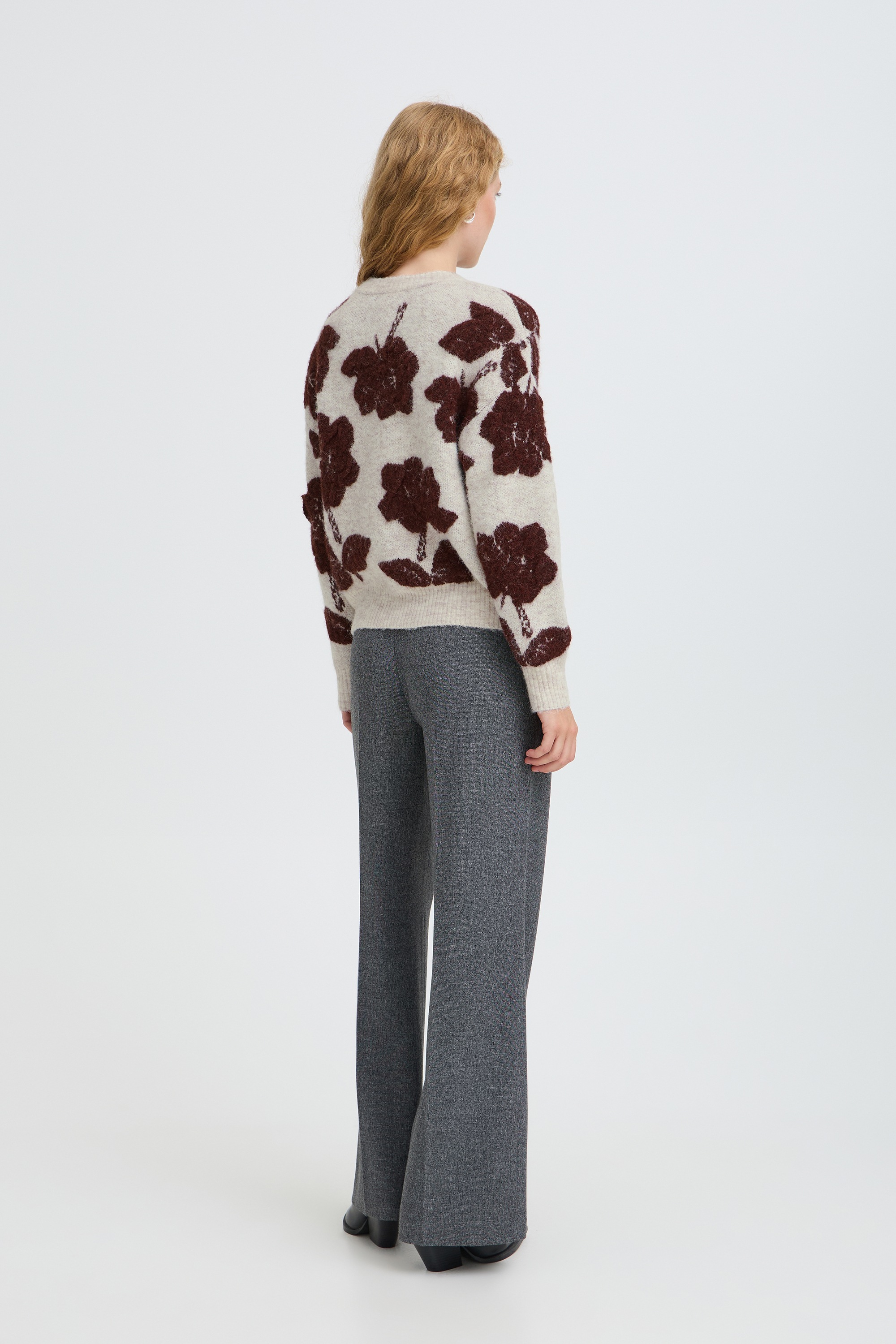 b.young Strickpullover »Damen Strickpullover langarm BYMANDA«