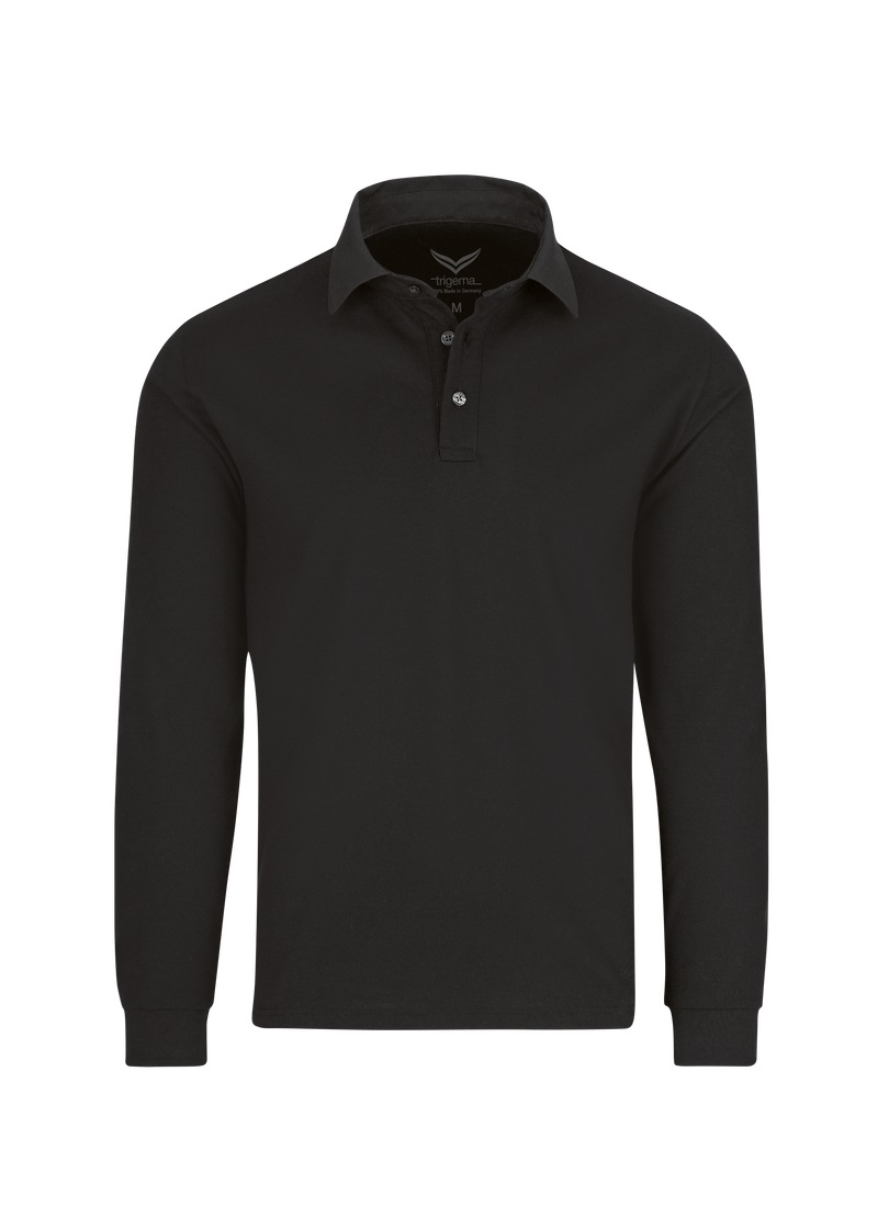 Trigema Poloshirt »TRIGEMA Business Langarm-Polo mit Hemdkragen«, (1 tlg.)