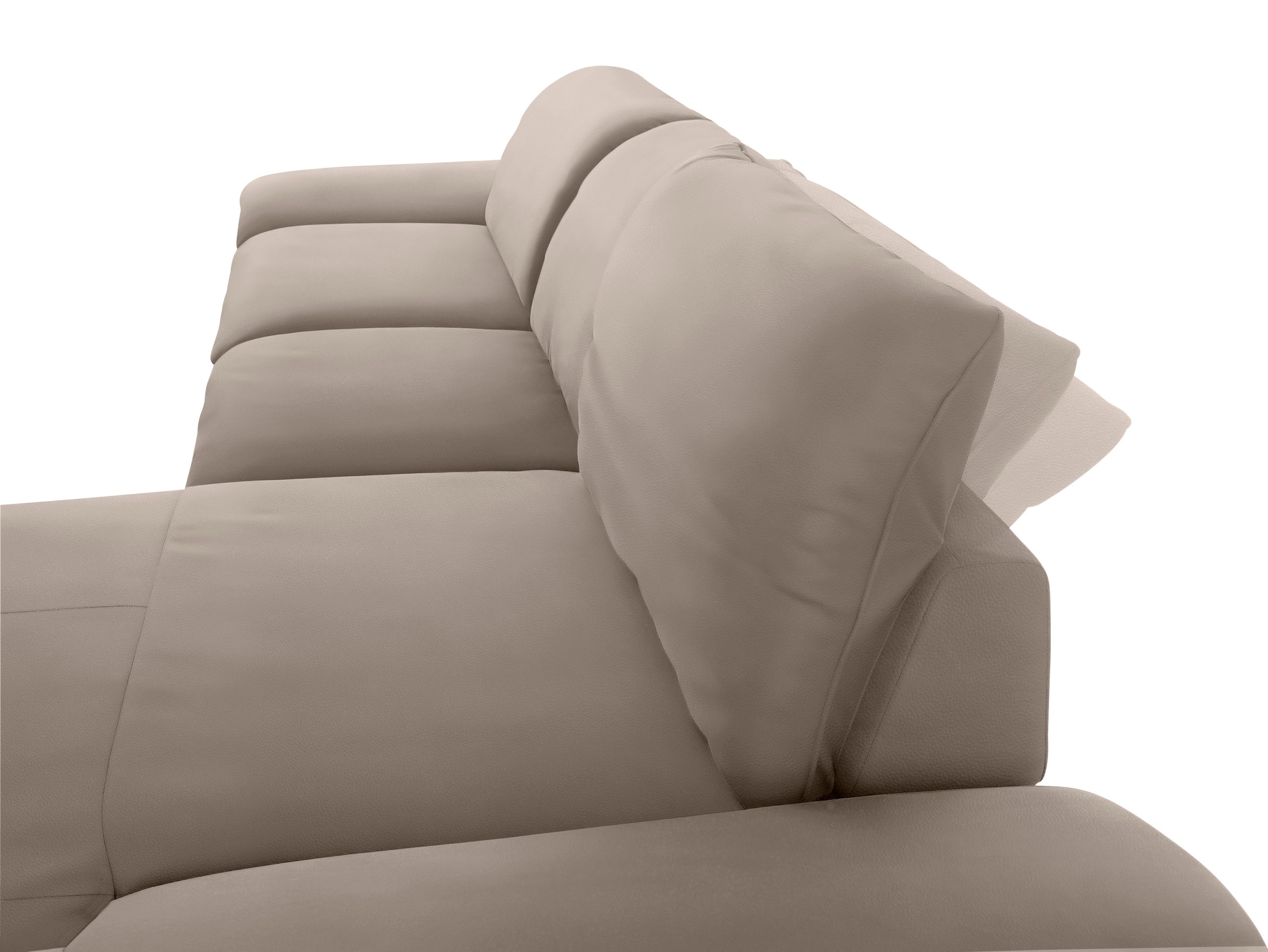 W.SCHILLIG Ecksofa »enjoy&MORE, Designsofa, bequem, zeitlos und elegant, L-Form«, mit Sitztiefenverstellung, Füße Chrom glänzend, Breite 340 cm