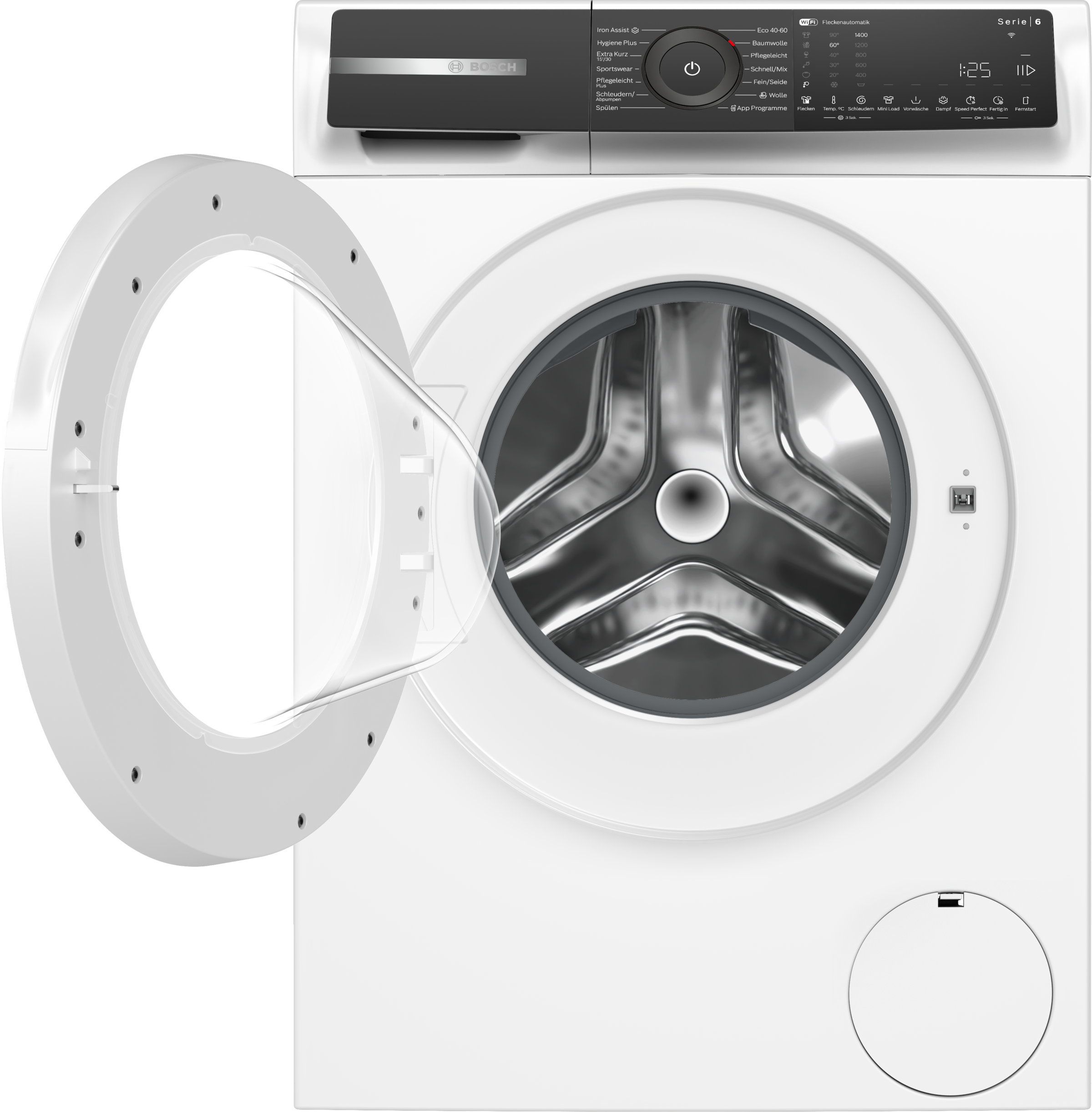 BOSCH Waschmaschine Serie 6 »WGH244M40« 9 kg 1300 U/min Energieverbrauch A-20%, Mini Load Option max. deine Energieeinsparung