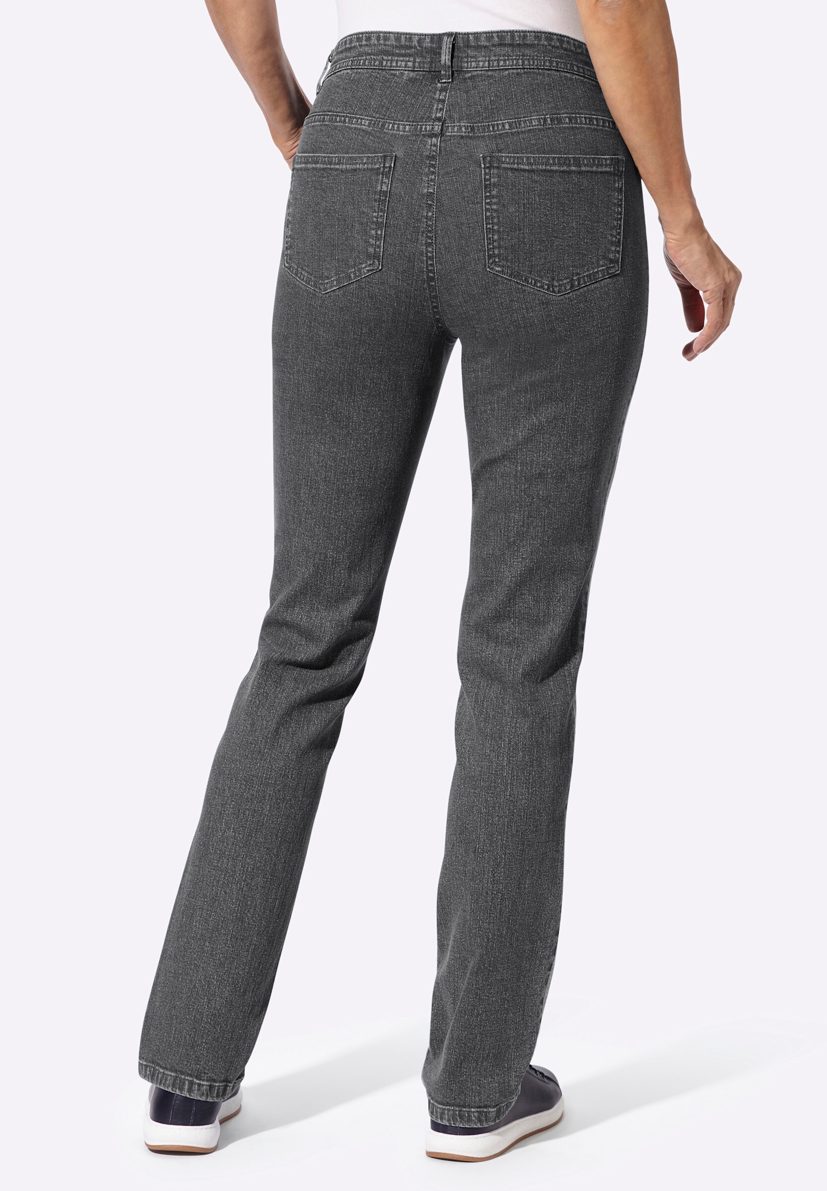 Witt Bequeme Jeans »Jeans Gerade Jeans mit seitlichen Kontraststreifen«