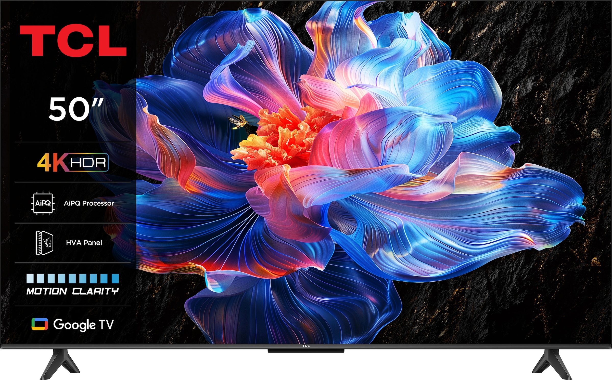 TCL LED-Fernseher »50V6CX1«, 4K Ultra HD, Google TV-Smart-TV, 4K HDR, Multi-HDR, Dolby Vision, Game Master, Smart TV, Apple TV, AiPQ