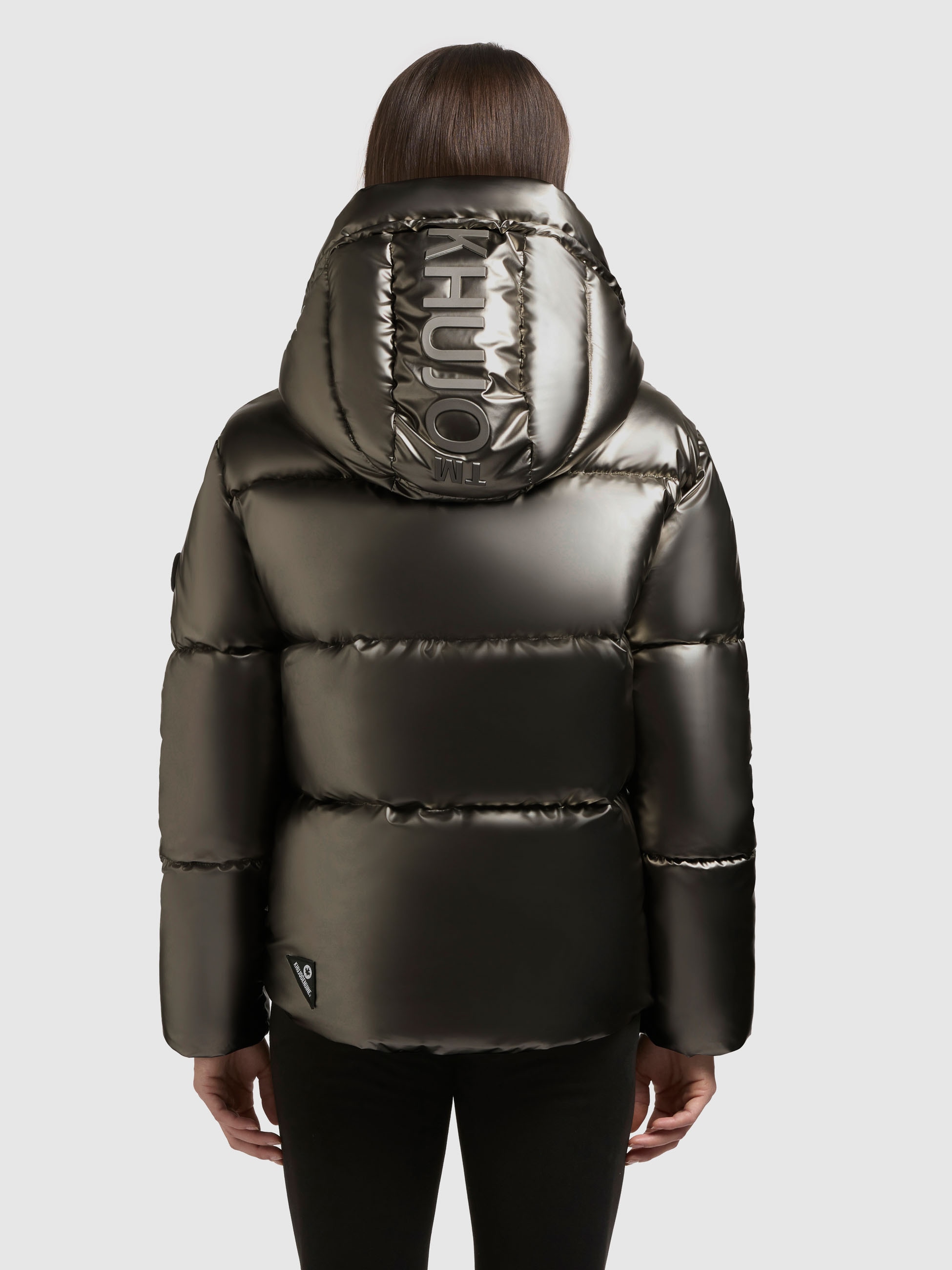 khujo Steppjacke »DEVINA2 SHINY« mit Kapuze abnehmbare Kapuze, Windschutzblende mit Magnetverschluss