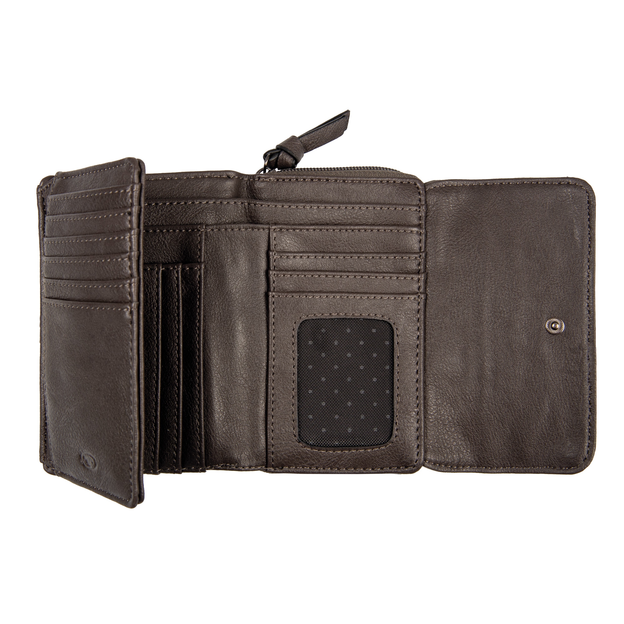 TOM TAILOR Geldbörse »Juna«, soft genarbtes ledriges Material mit glänzenden Metall-Accessoires