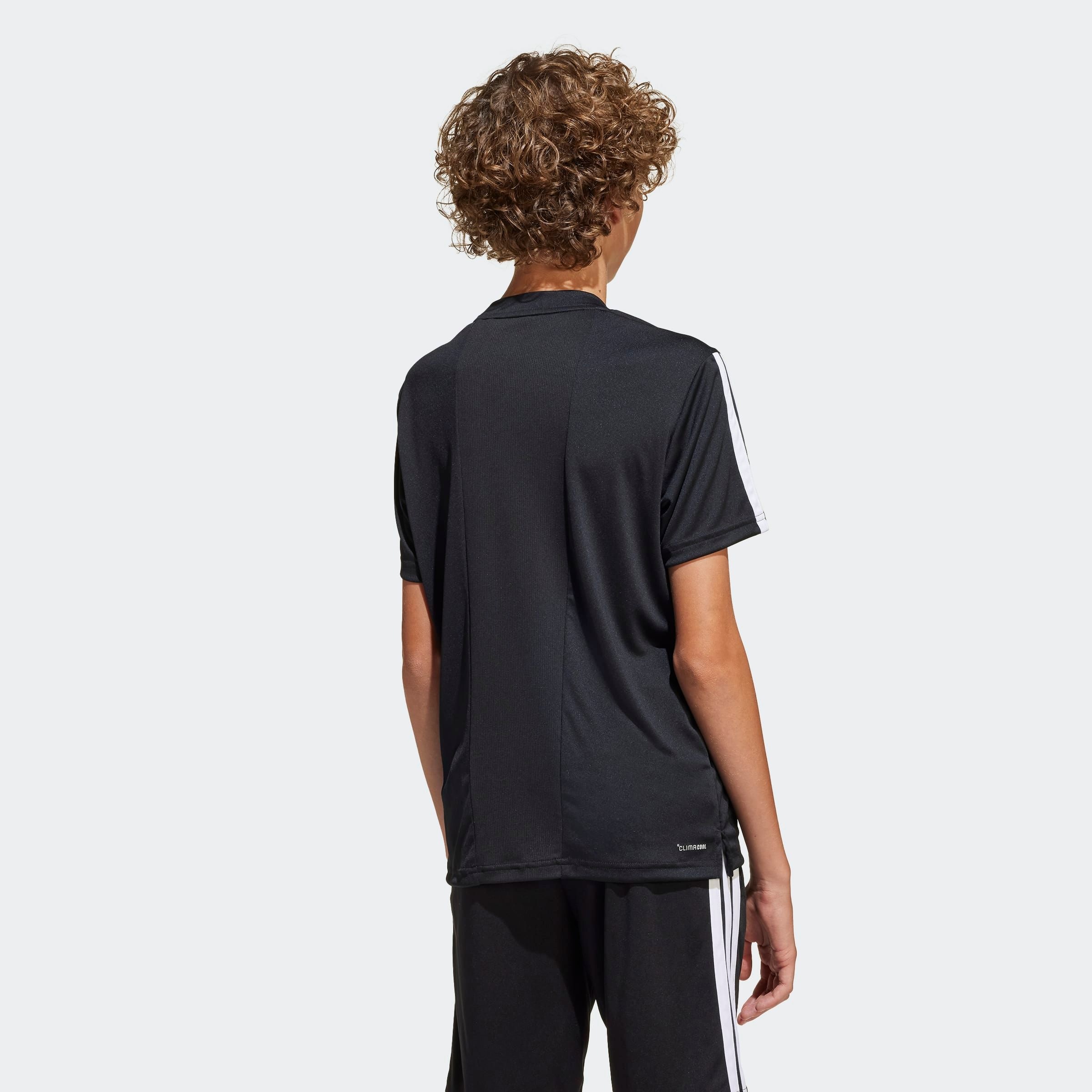 adidas Sportswear T-Shirt »TRAIN ESSENTIALS 3-STREIFEN KIDS« für Kinder, mit Rundhalsausschnitt, ohne Verschluss, aus Polyester