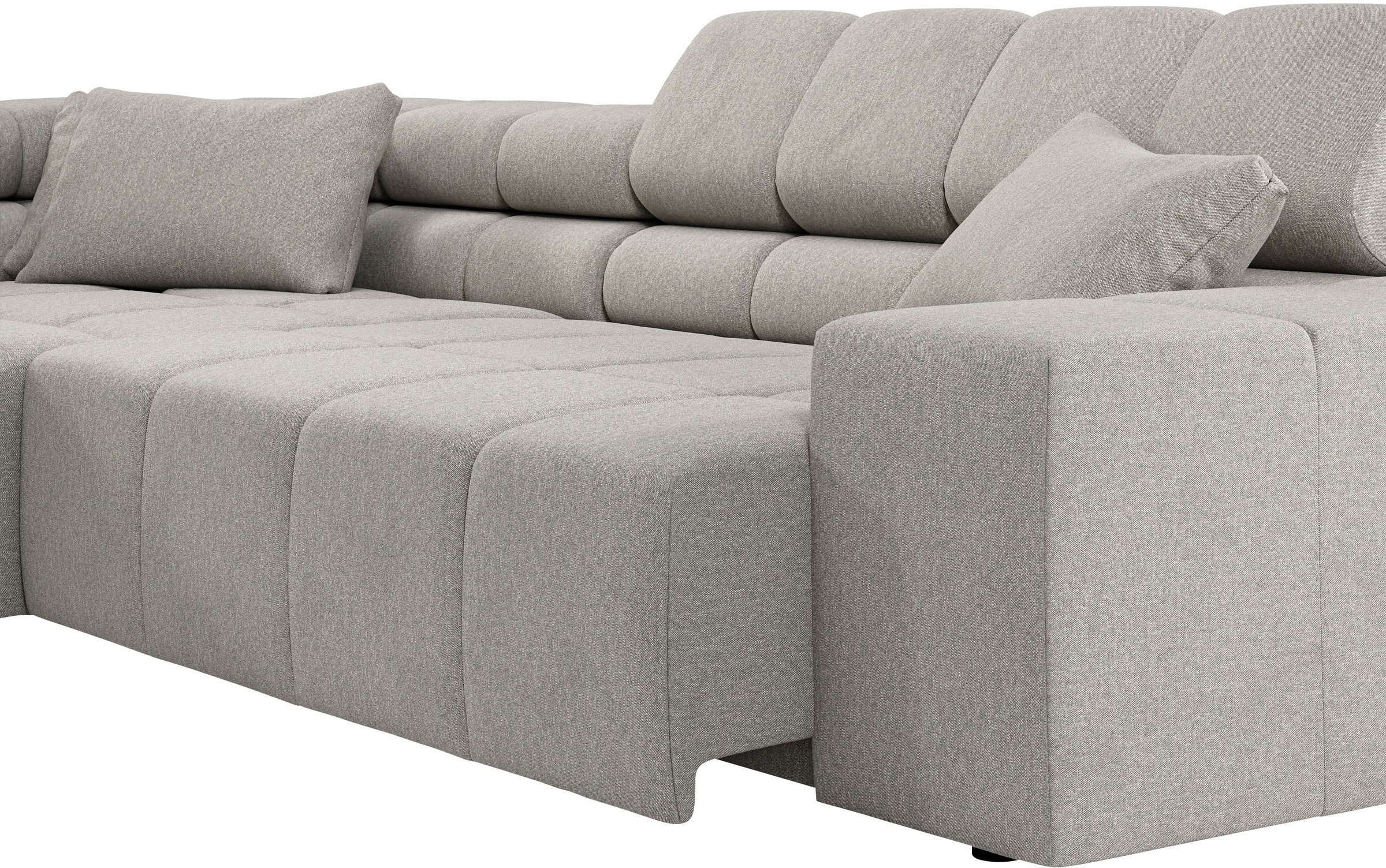 INOSIGN Ecksofa »Ancona incl. Kopfteilverstellung, Breite 319cm, L-Form«, wahlweise motorische Sitztiefenverstellung, auch in Cord + Easy Care