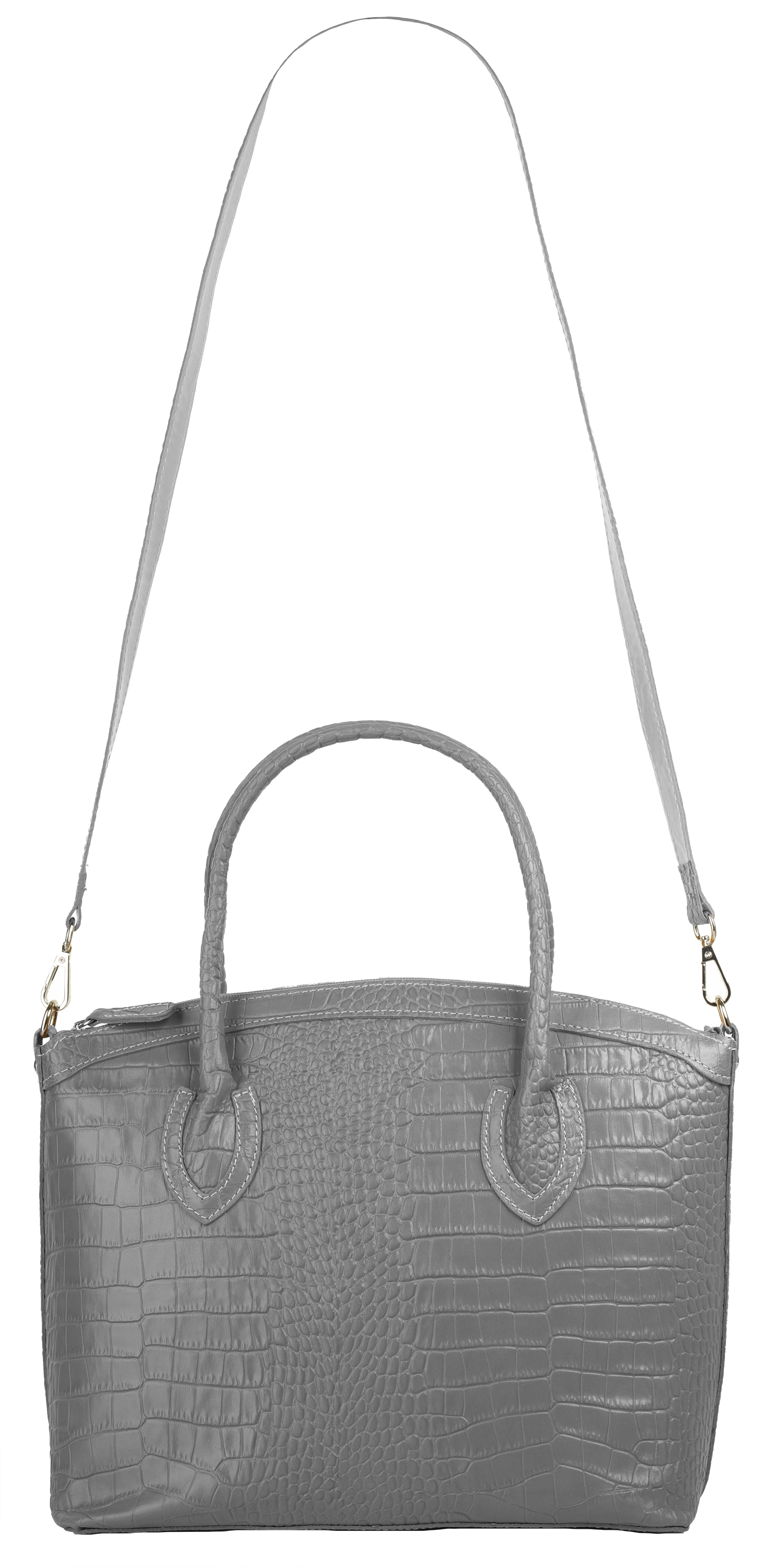 Cluty Henkeltasche echt Leder, Made in Italy