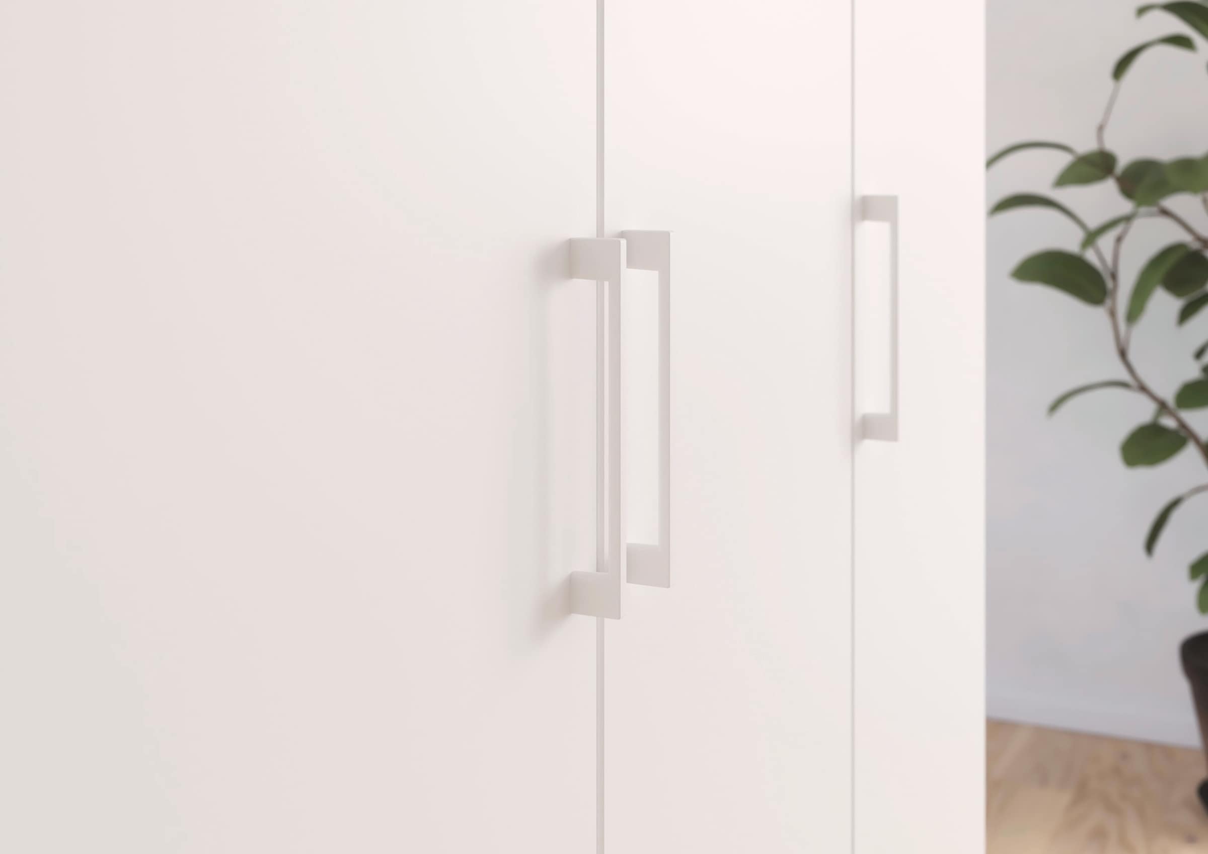 rauch Kleiderschrank »Schrank Garderobe Wäscheschrank GAMMA in 4 Breiten 91-226 cm« 3 verschiedene Ausstattungen BASIC/CLASSIC/PREMIUM (inkl. SOFT-CLOSE),  mit Schubladen und Schrankaufsatz, schlichtes Design MADE IN GERMANY