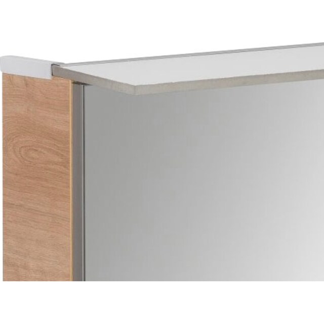 FACKELMANN Spiegelschrank »PE 80 - Ast-Eiche«, Badmöbel Breite 80 cm, 2  Türen, doppelseitig verspiegelt online kaufen | mit 3 Jahren XXL Garantie