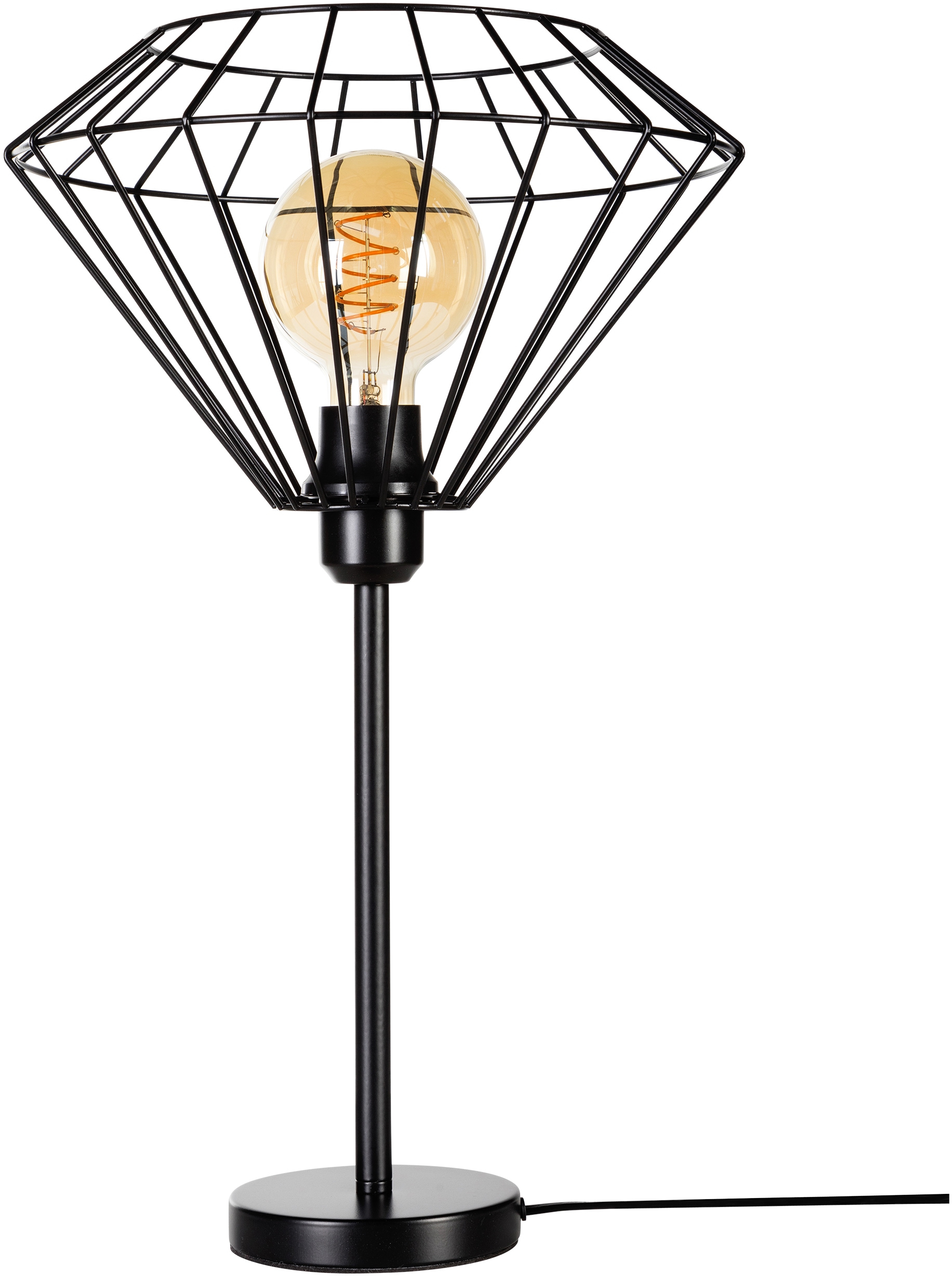 BRITOP LIGHTING Tischleuchte »Raquelle«, 1 flammig-flammig, Dekorative Leuchte aus Metall, passende LM E27 - exkl., Made in Europe