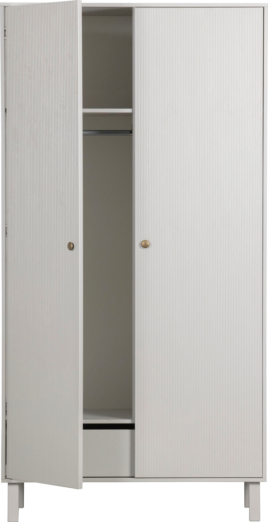 WOOOD Garderobenschrank »Madu«, mit Kleiderstange, aus Kiefernholz, H 195 cm x B 100 cm