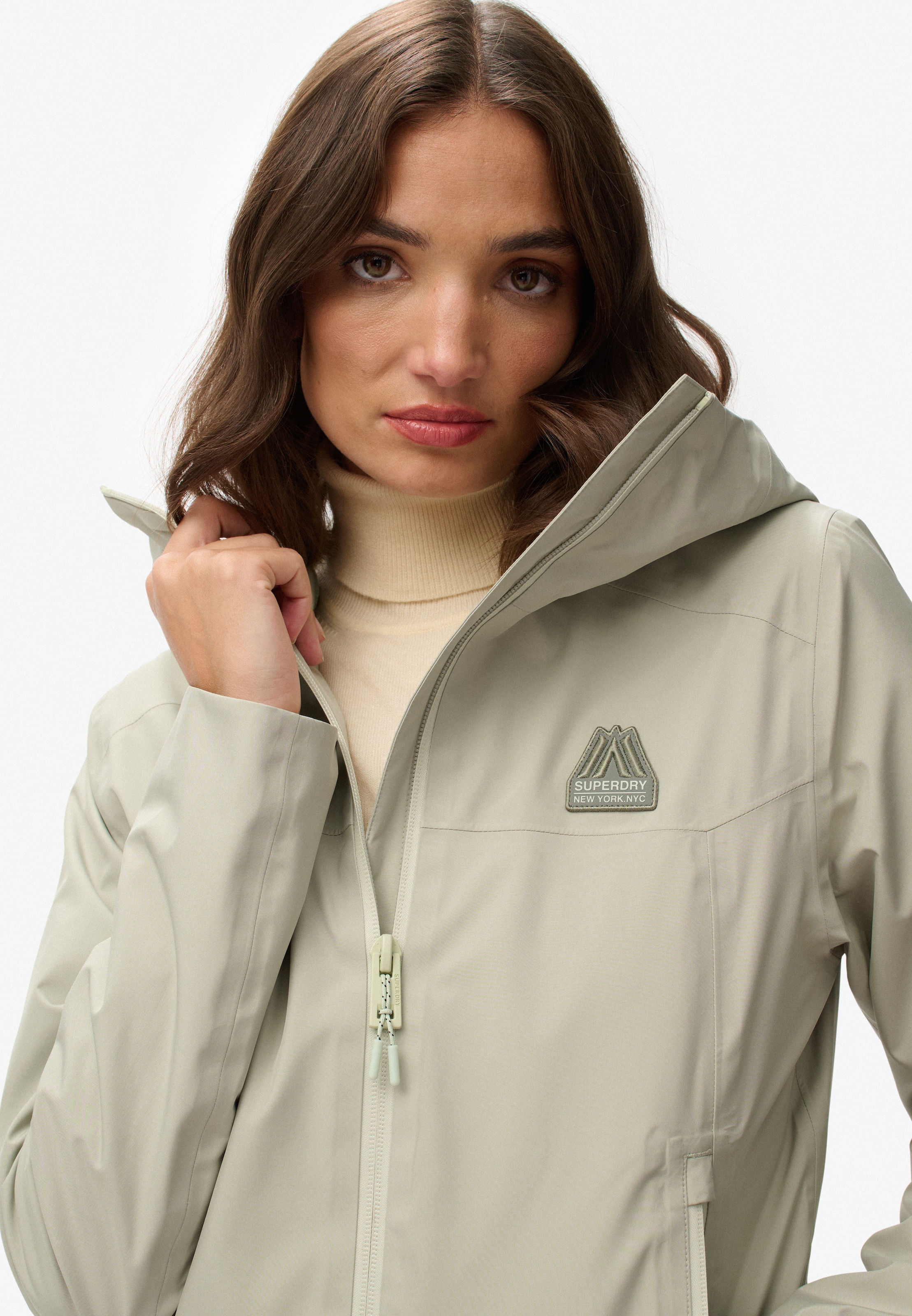 Superdry Outdoorjacke »WATERPROOF JACKET«, mit Kapuze, Wasserdicht (Säule wird nachgereicht)