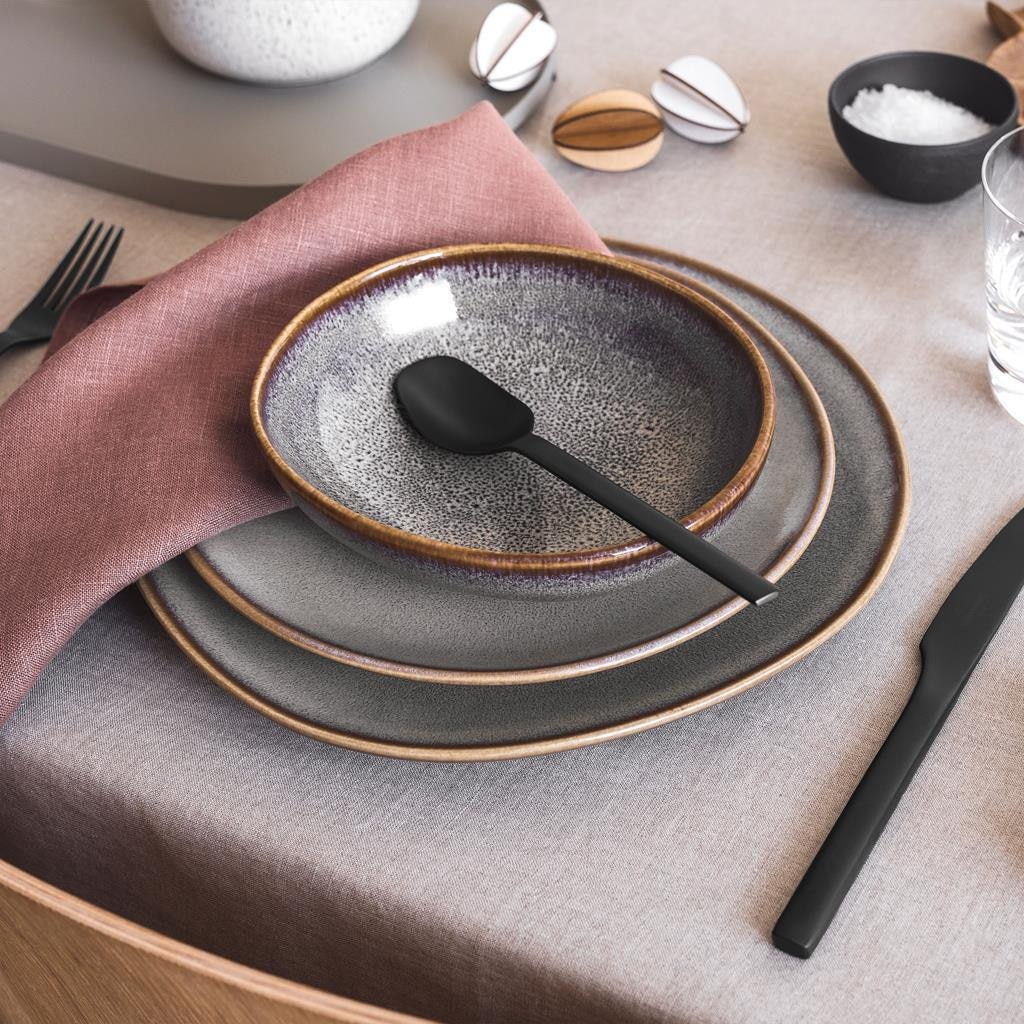 like. by Villeroy & Boch Geschirr-Set »Tafel-Set Lave 12er Set« Spülmaschinenfest, Mikrowellensicher