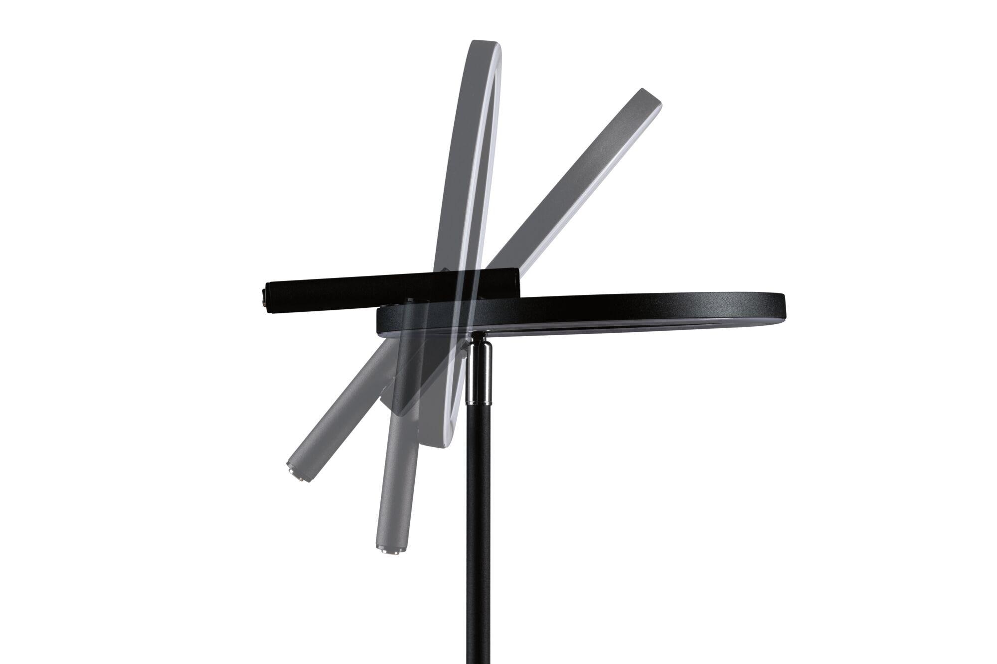 Paulmann LED Schreibtischlampe »Odila Tunable White 650lm 10,4W Schwarz matt, Chrom« LED-Modul 1 Stk. Tageslichtweiß Memoryfunktion