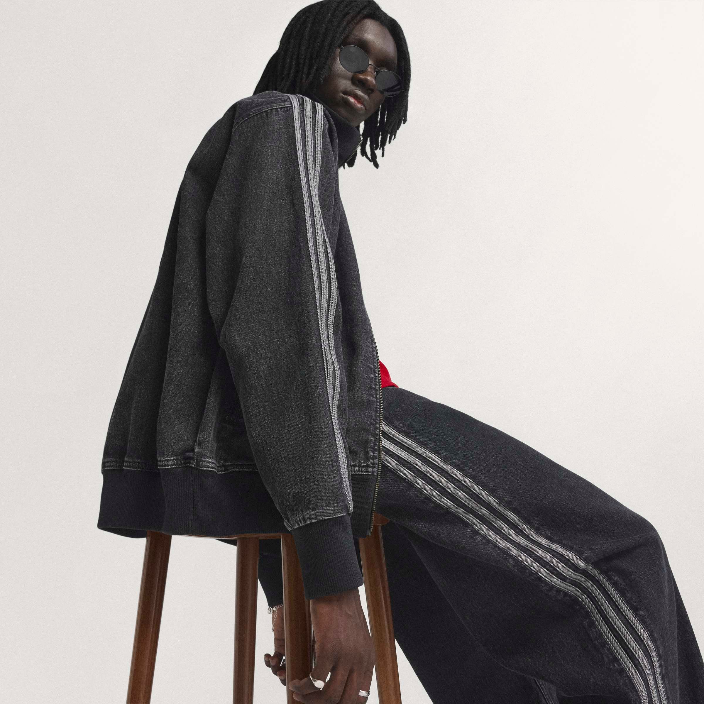 adidas Originals Jeansjacke »DENIM FB TT« mit Reißverschluss, aus Baumwolle