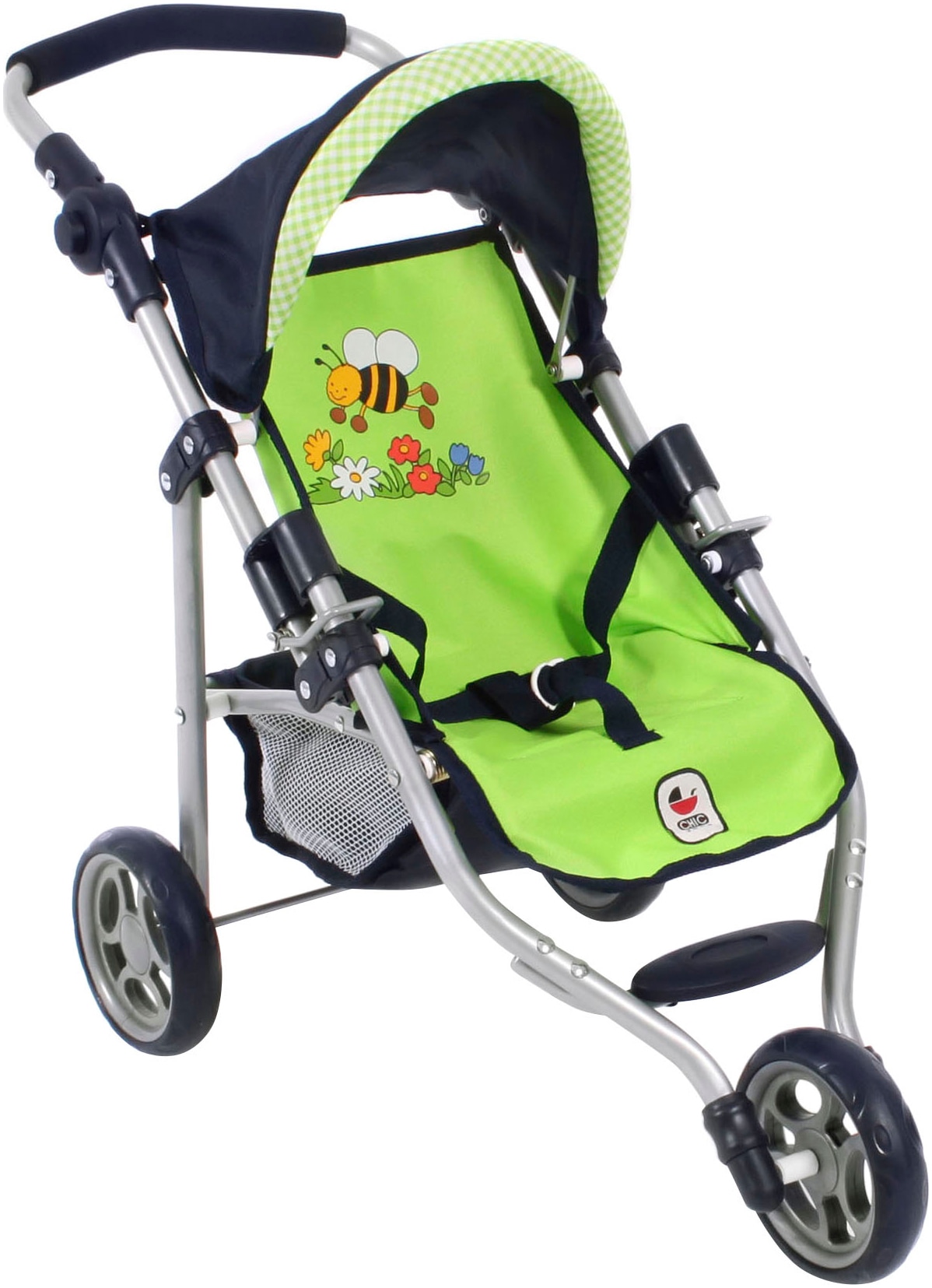 Puppenbuggy »Jogging-Buggy Lola, Bumblebee«, mit klappbarem Verdeck