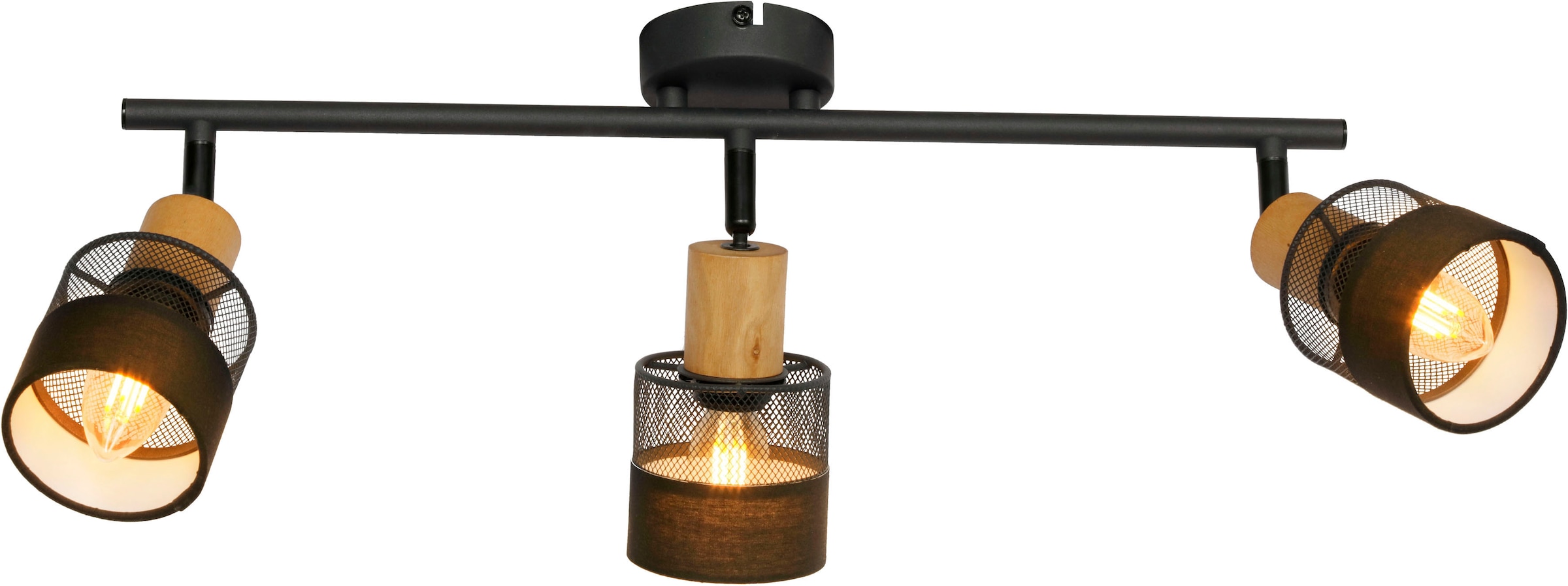 Places of Style LED Deckenspot »Acate«, 3 flammig, Leuchtmittel E14 | ohne Leuchtmittel, 3-stufen schaltbar, Kopf verstellbar, Dimmbar über Wandschalter