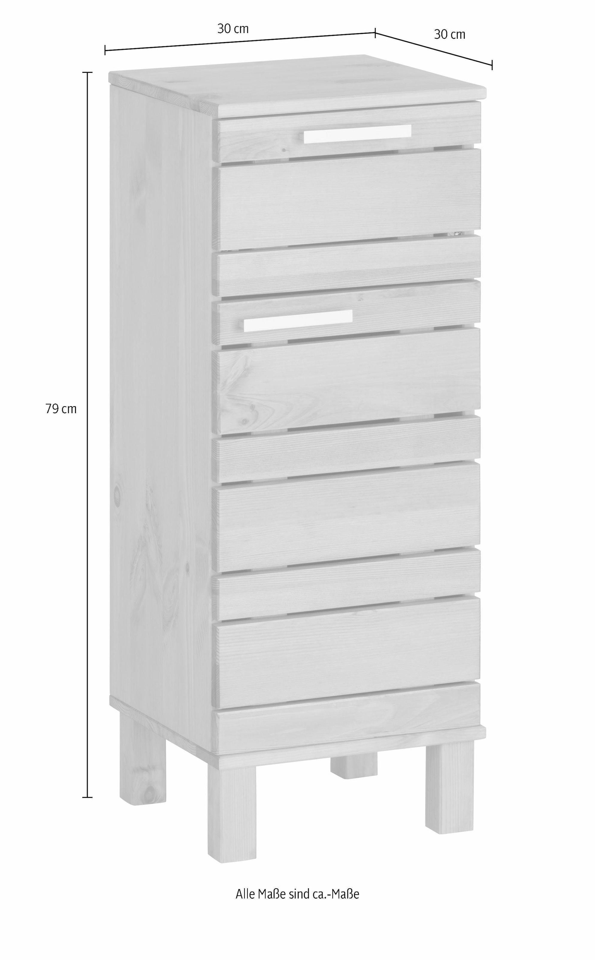 Home affaire Unterschrank »JOSIE«, Breite 30,5 cm, aus Massivholz, verstellbarer Einlegeboden