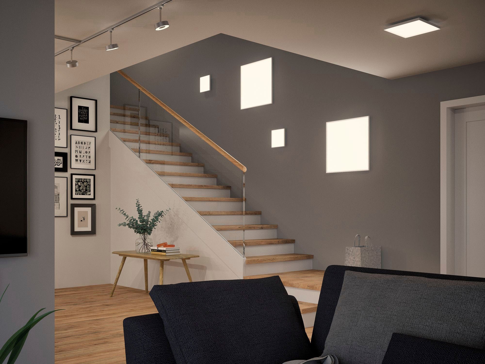Paulmann LED Einbauleuchte »Veluna VariFit Edge IP44 eckig 90x90mm 500lm 4000K Weiß dimmbar«, 1 flammig, LED Einbaupanel IP44 eckig 90x90mm 500lm 4000K Weiß dimmbar